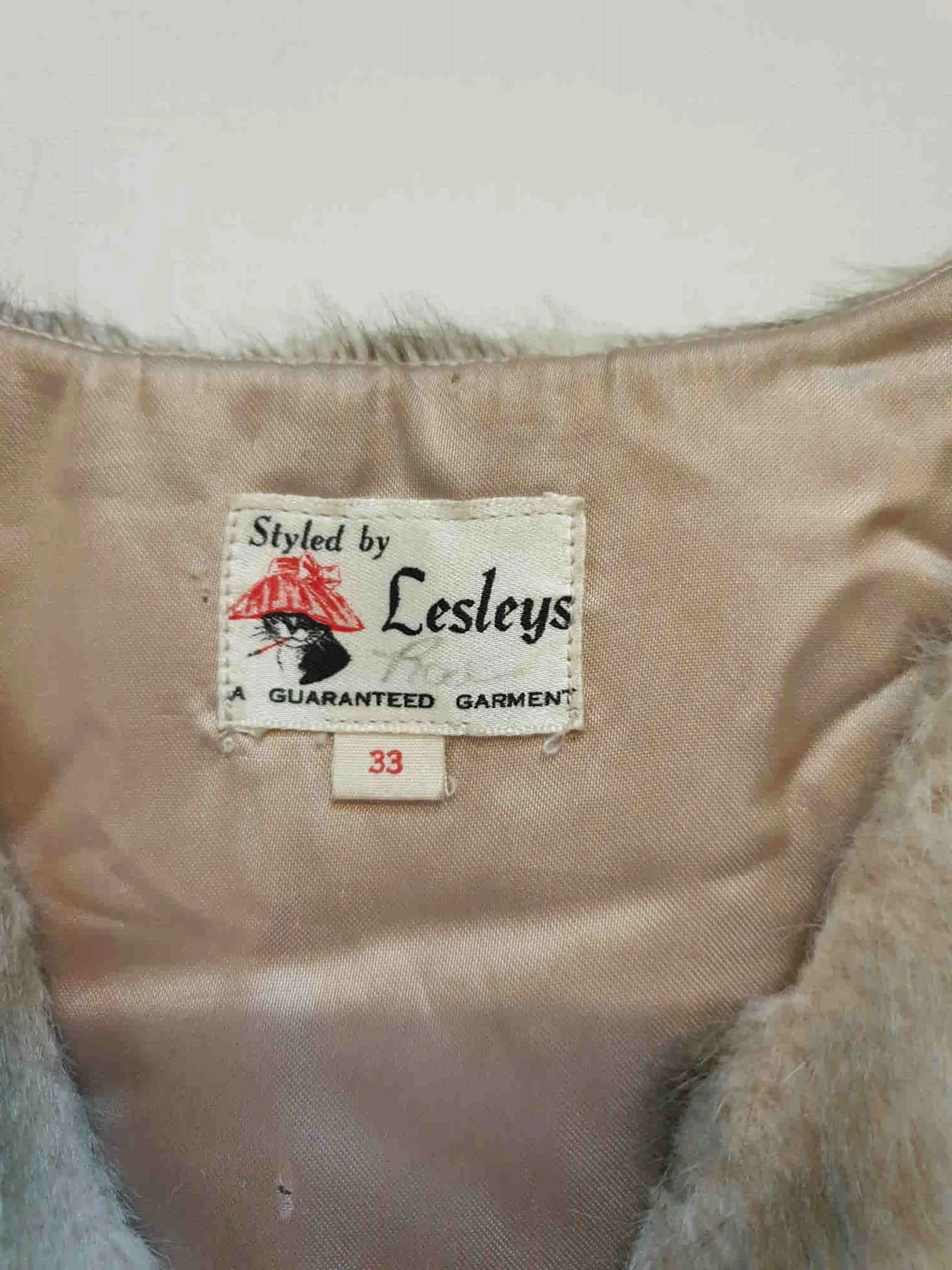 1960s Grey Faux Fur Vest by Lesleys - XS