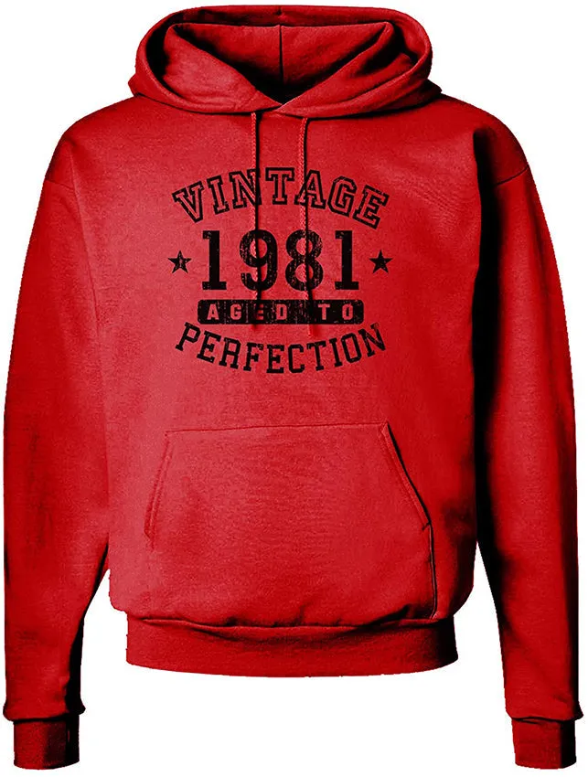 1981 - Vintage Birth Year Hoodie Sweatshirt - Adult