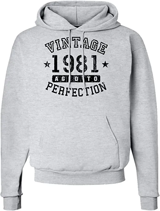 1981 - Vintage Birth Year Hoodie Sweatshirt - Adult