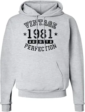 1981 - Vintage Birth Year Hoodie Sweatshirt - Adult