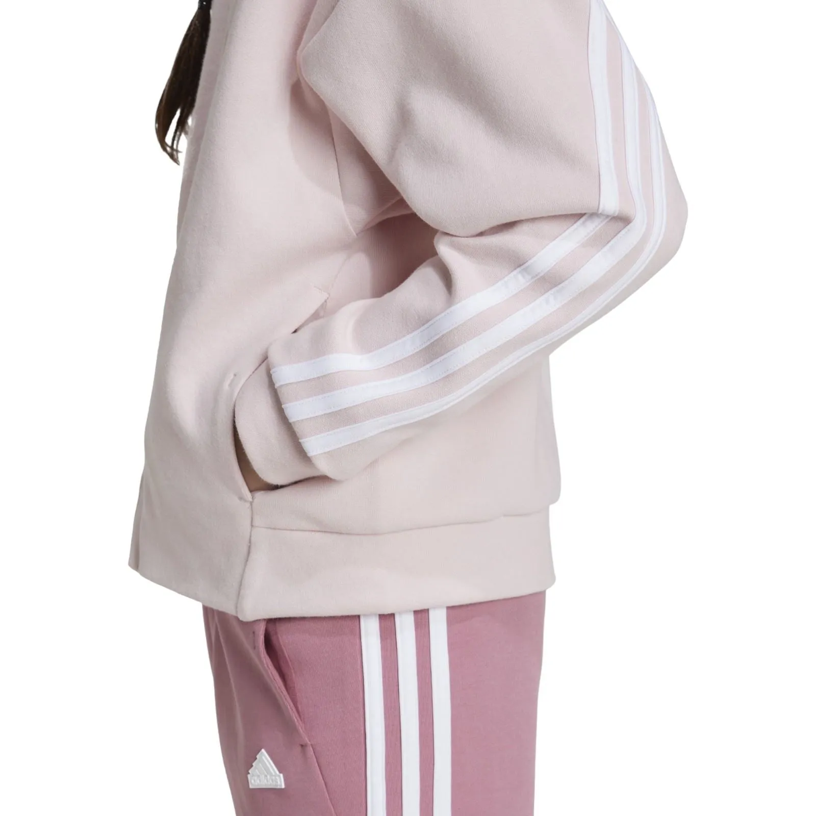 adidas Future Icons 3-Stripes Girls Full Zip Hoodie