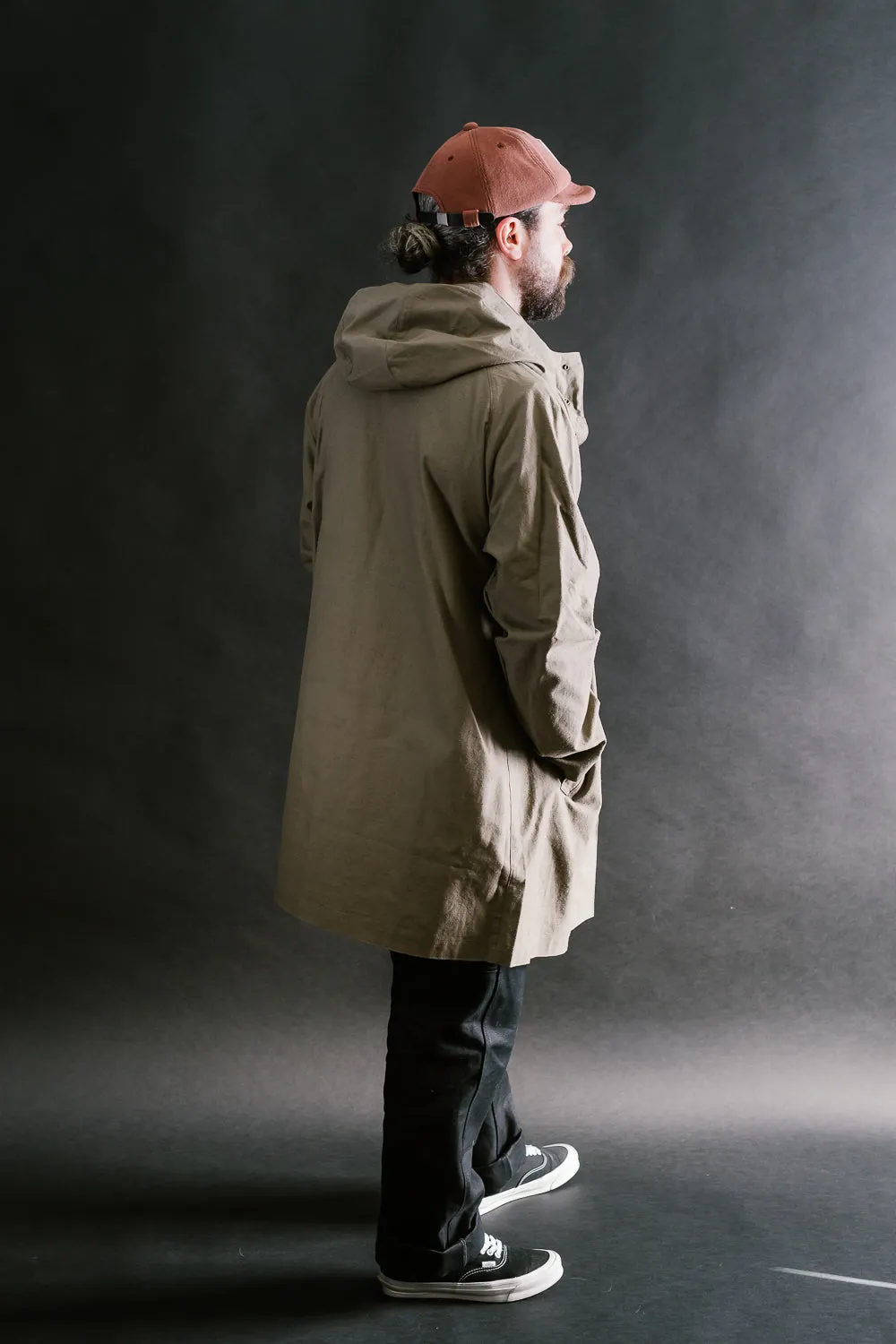 Back Nep Hoodie Coat - 38 Sepia
