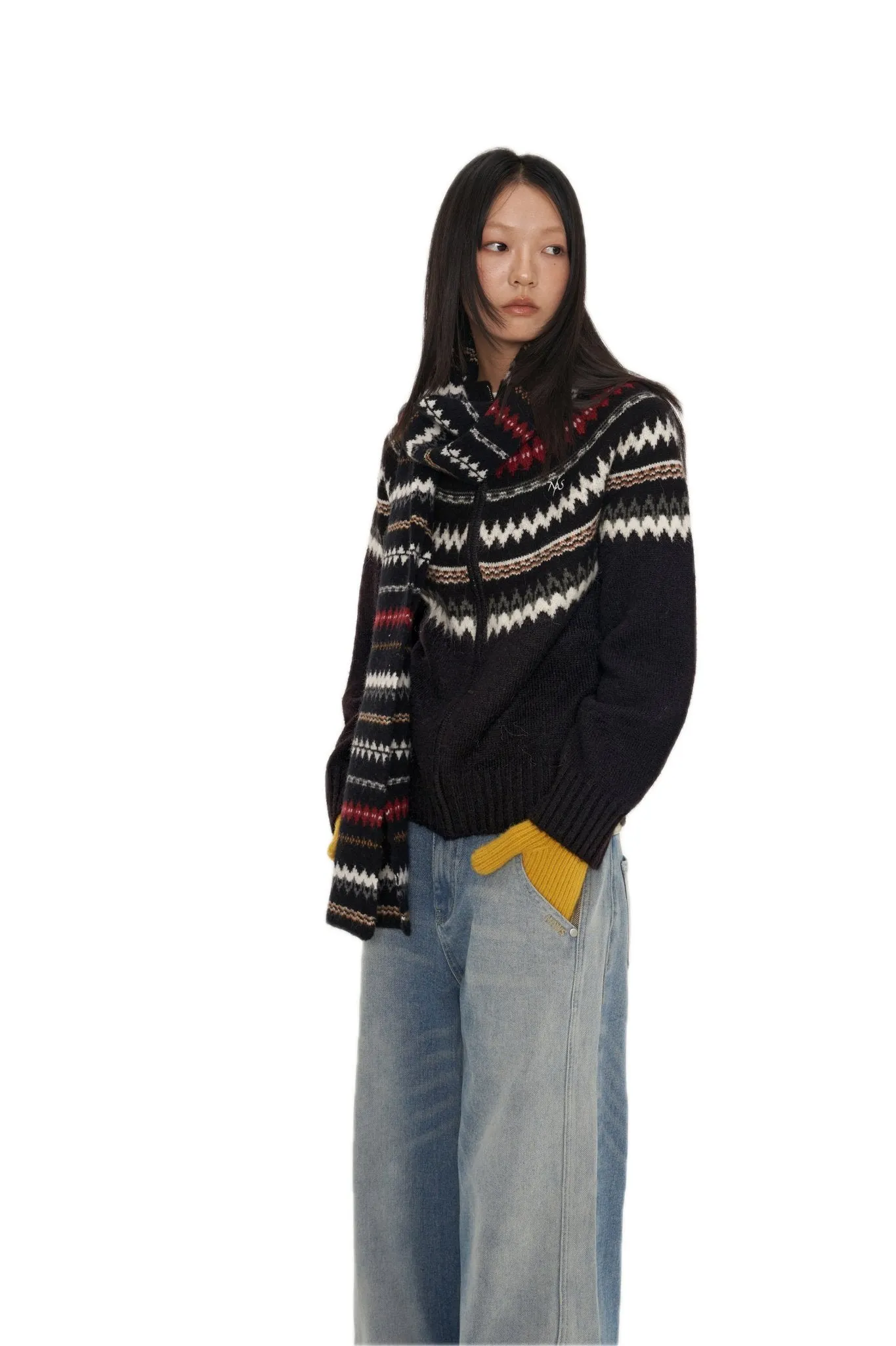 Black FairIsle Sweater