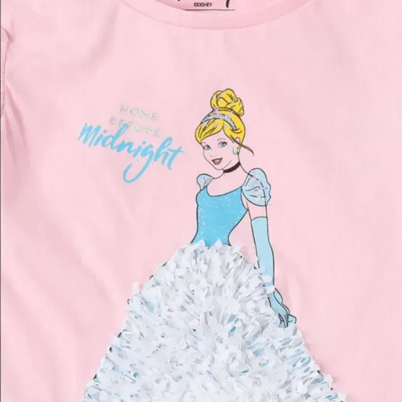 Cinderella Graphic Print Crew-Neck T-shirt with Embellishments