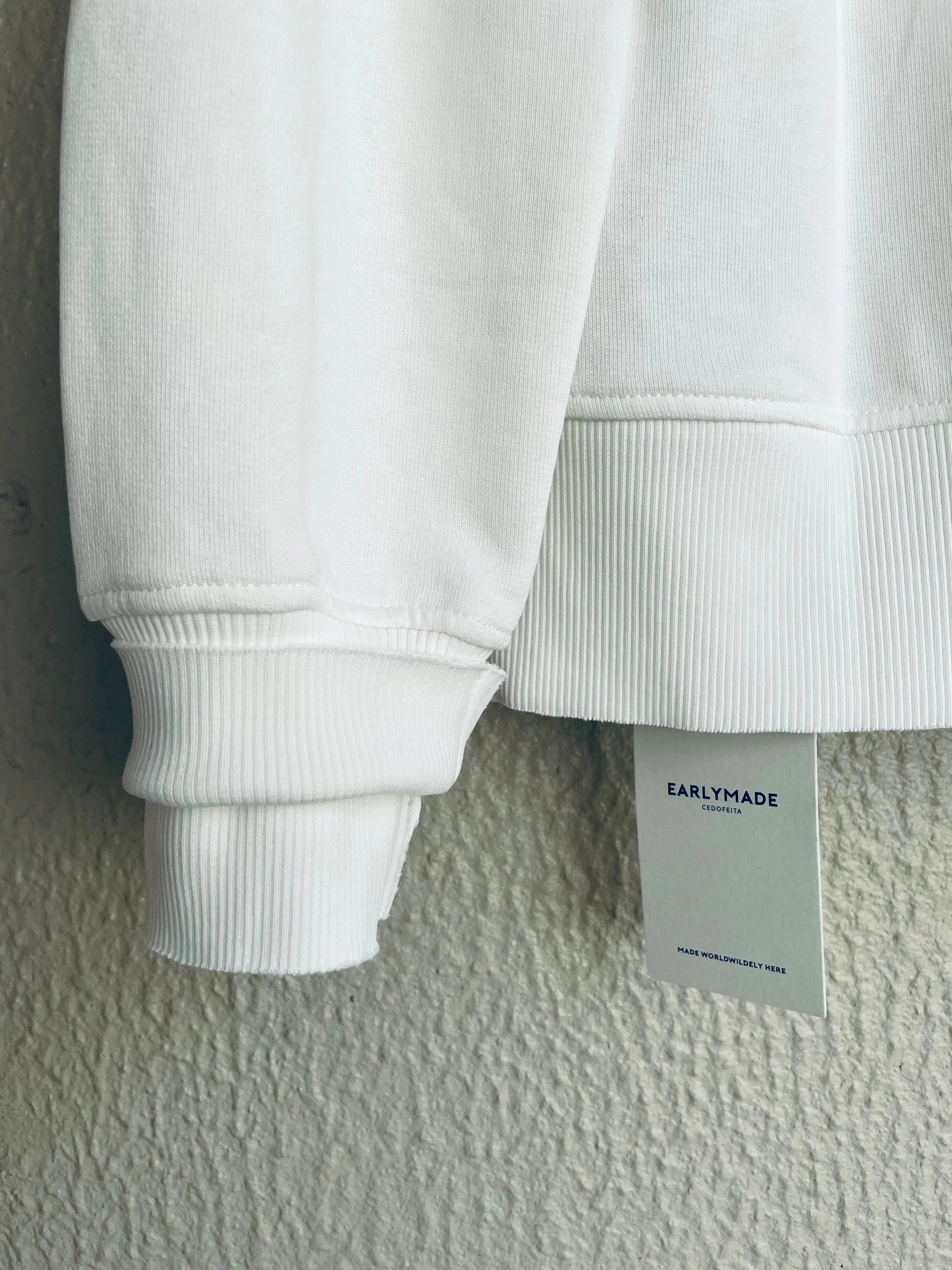 Early High-Stitch Logo Hoodie - Ecru/Latte