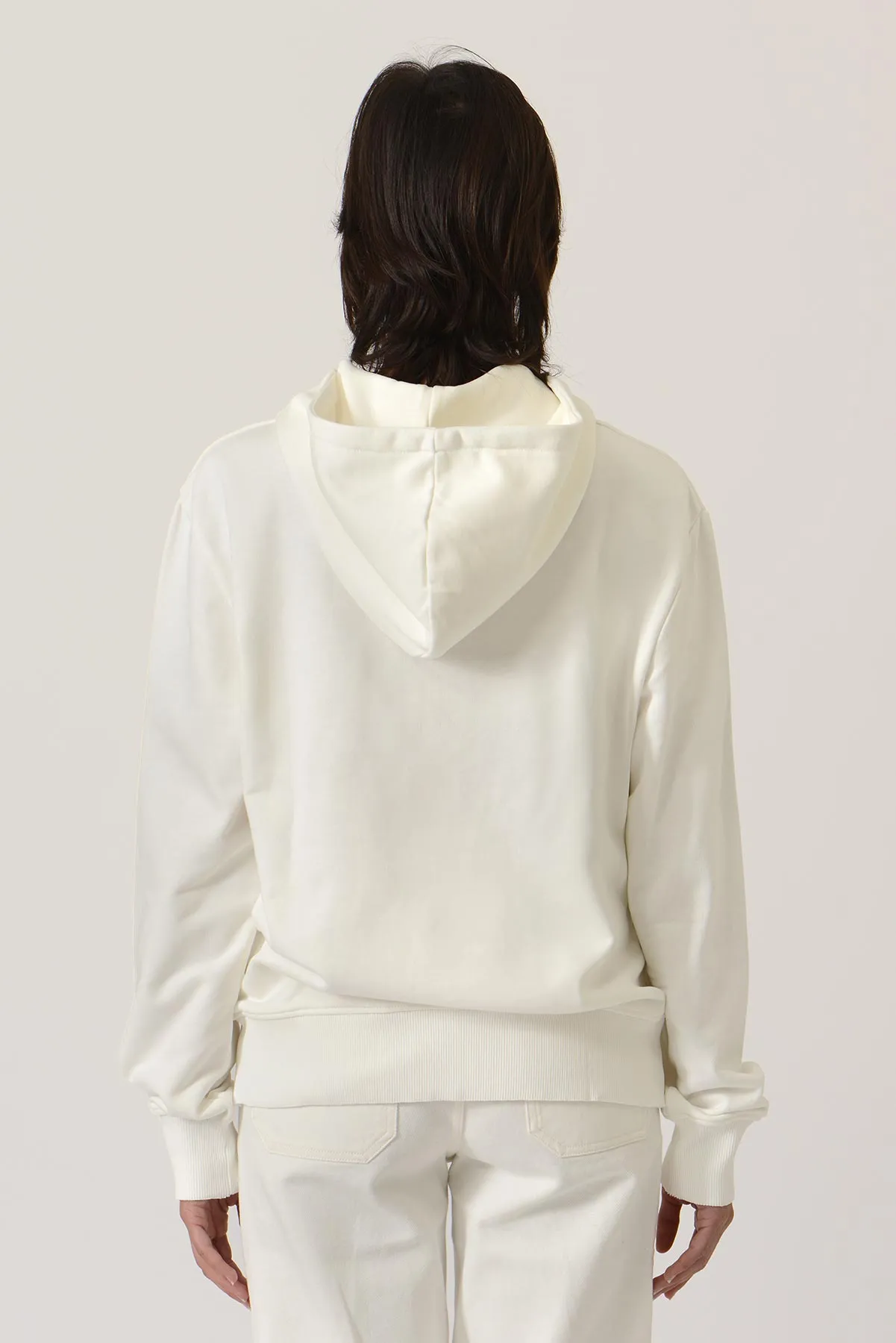Early High-Stitch Logo Hoodie - Ecru/Latte