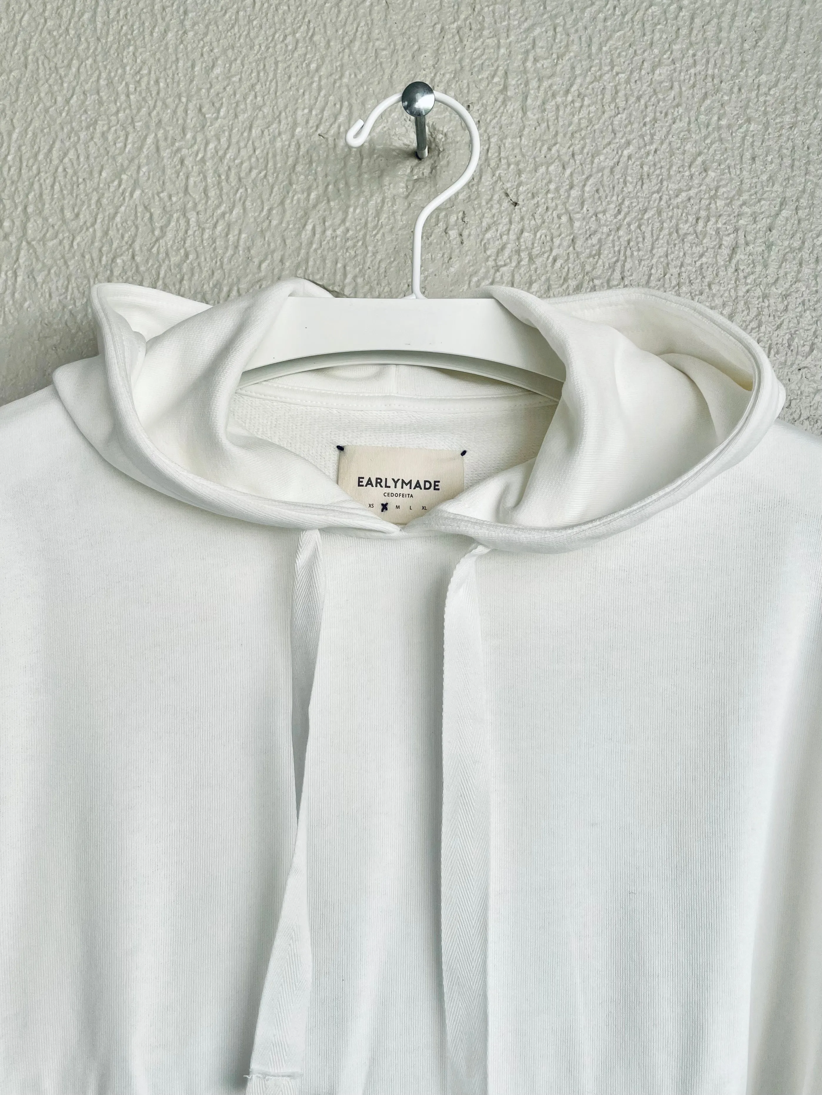 Early High-Stitch Logo Hoodie - Ecru/Latte