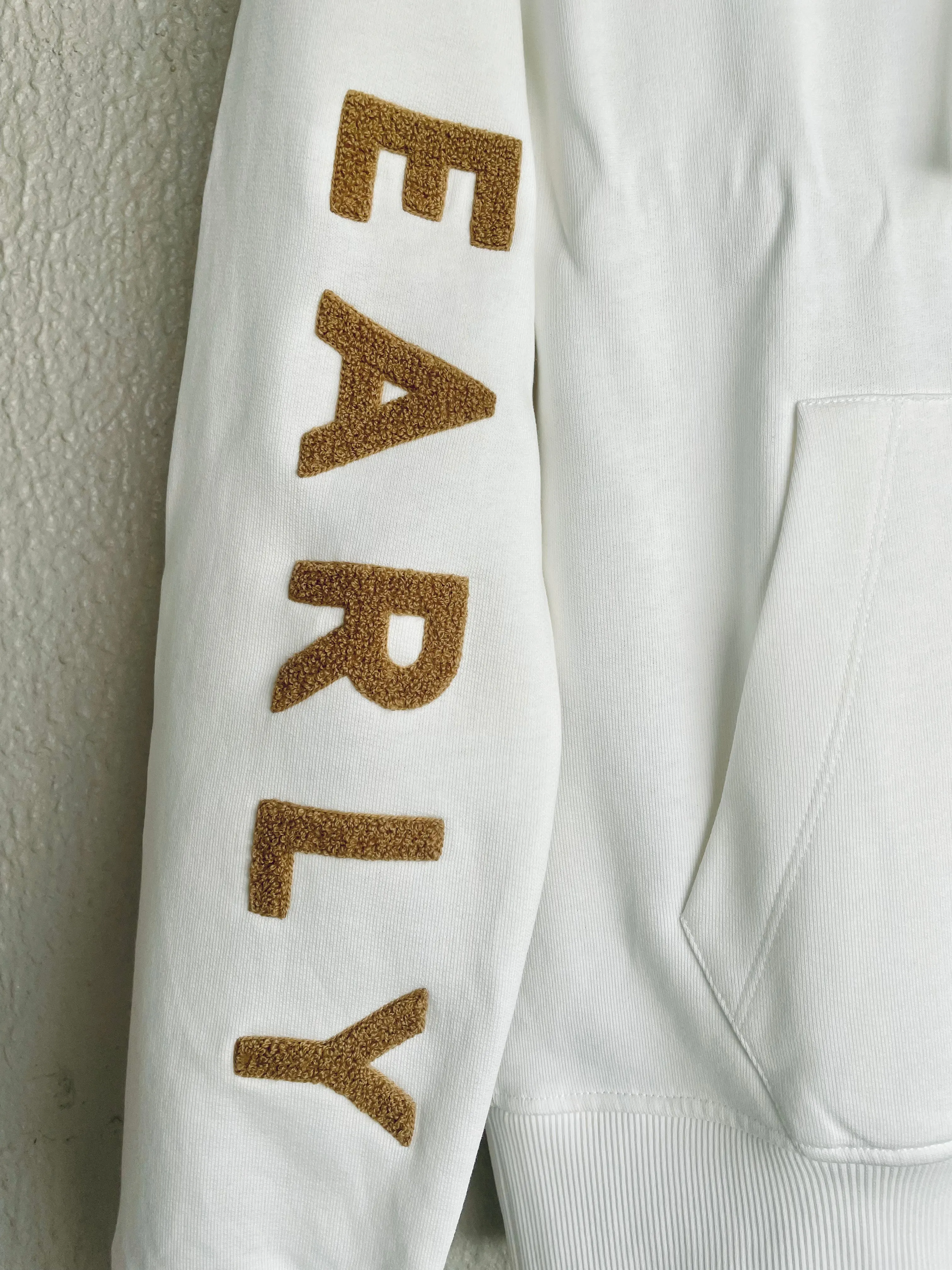 Early High-Stitch Logo Hoodie - Ecru/Latte
