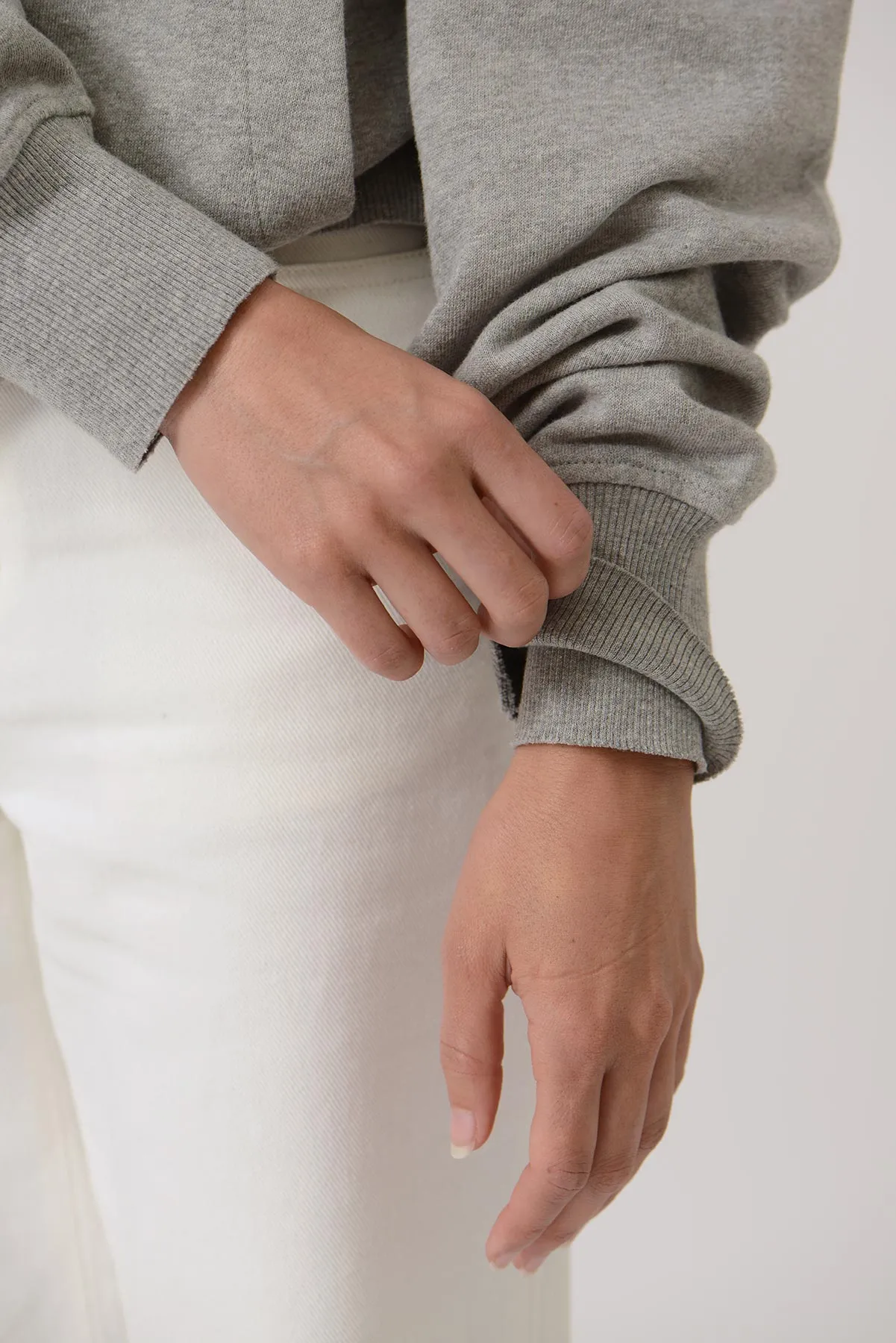 Early High-Stitch Logo Hoodie - Grey