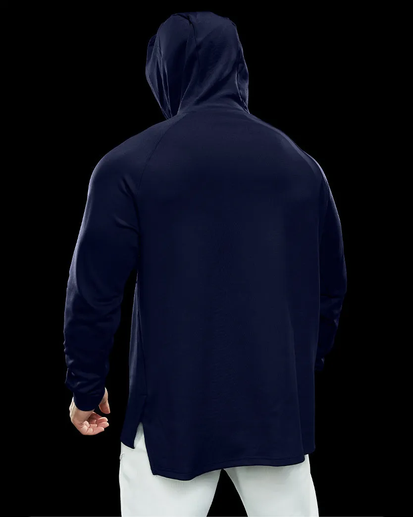 Essential Athletic Performance Hoodie With Raglan Sleeves