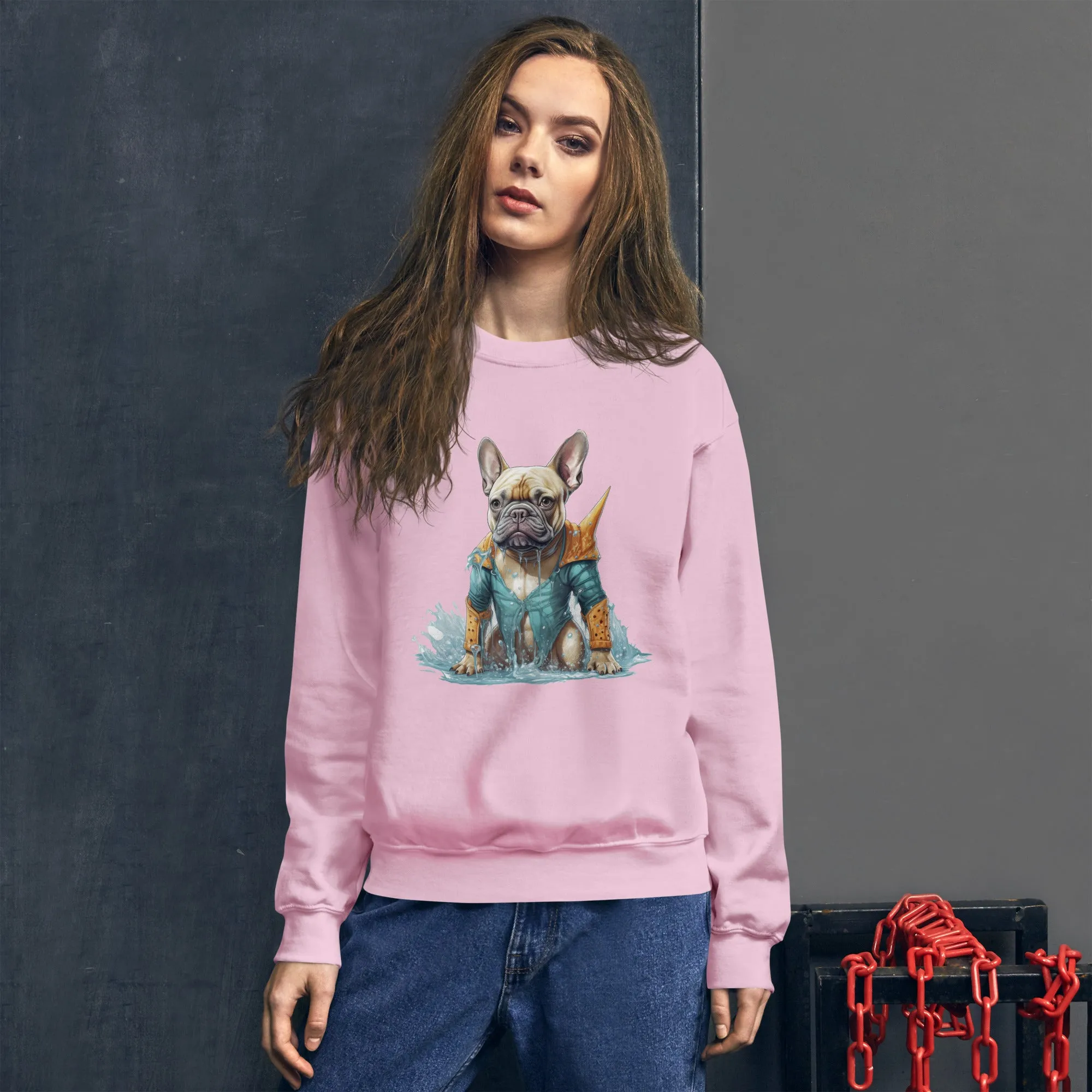 Frenchie Devotion Unisex Sweatshirt: Warm and Stylish Comfort for Dog Lovers