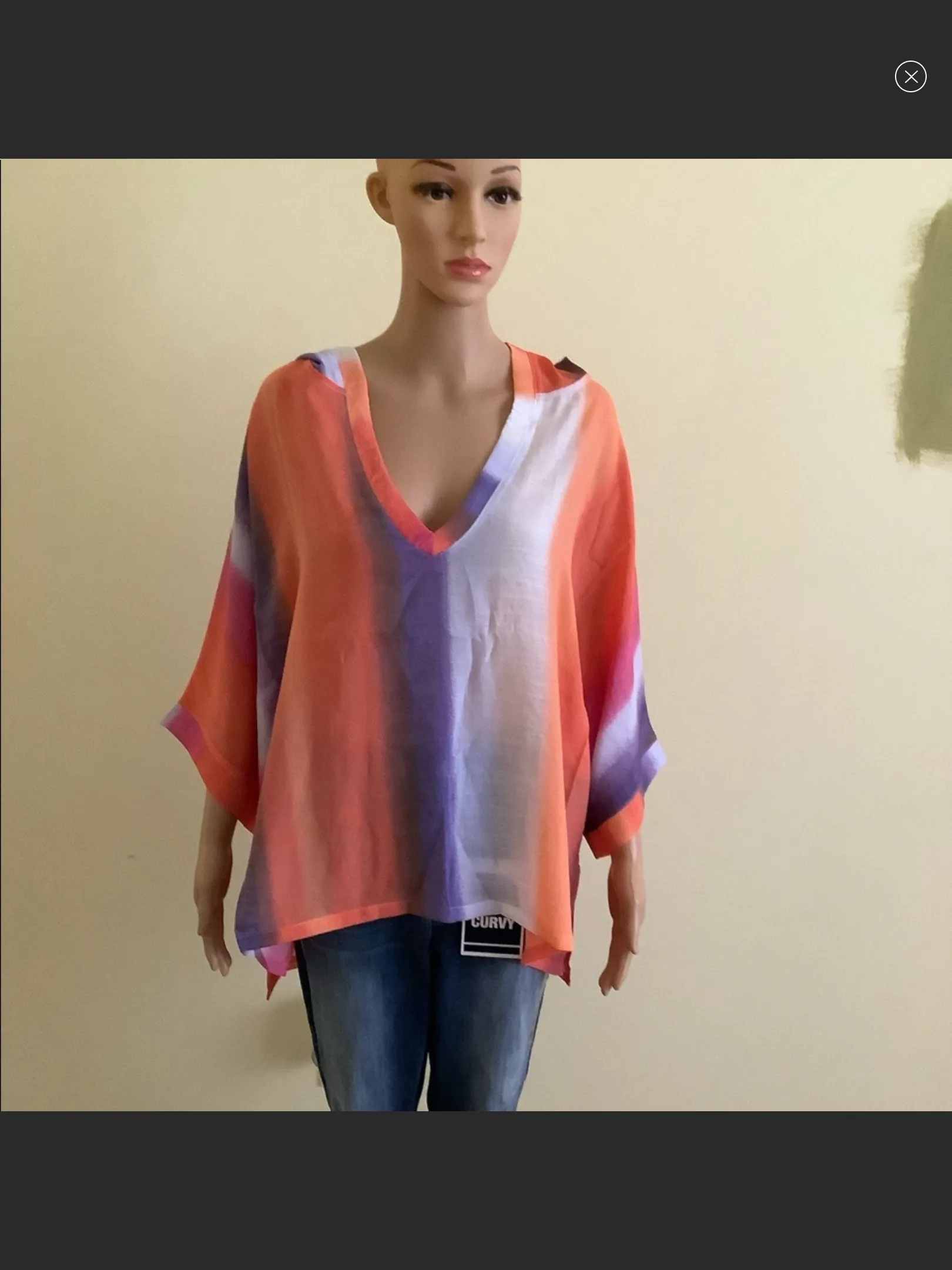 GAUZE CAFTAN HI-LO TOP