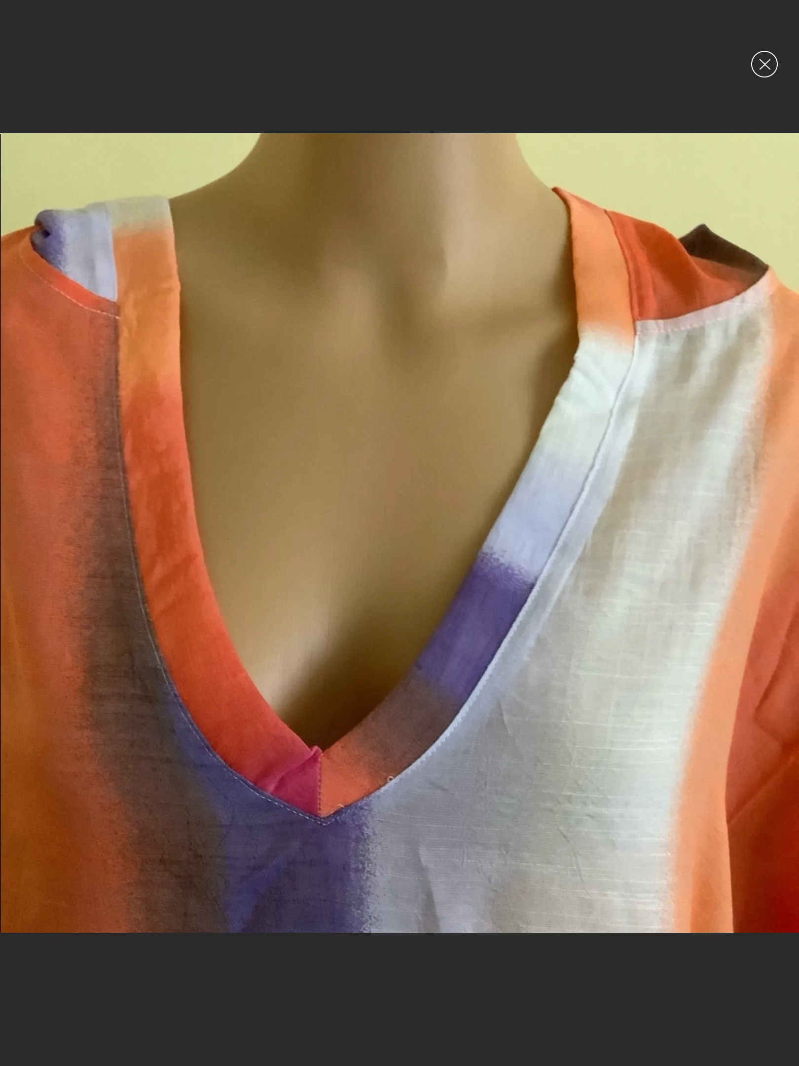 GAUZE CAFTAN HI-LO TOP
