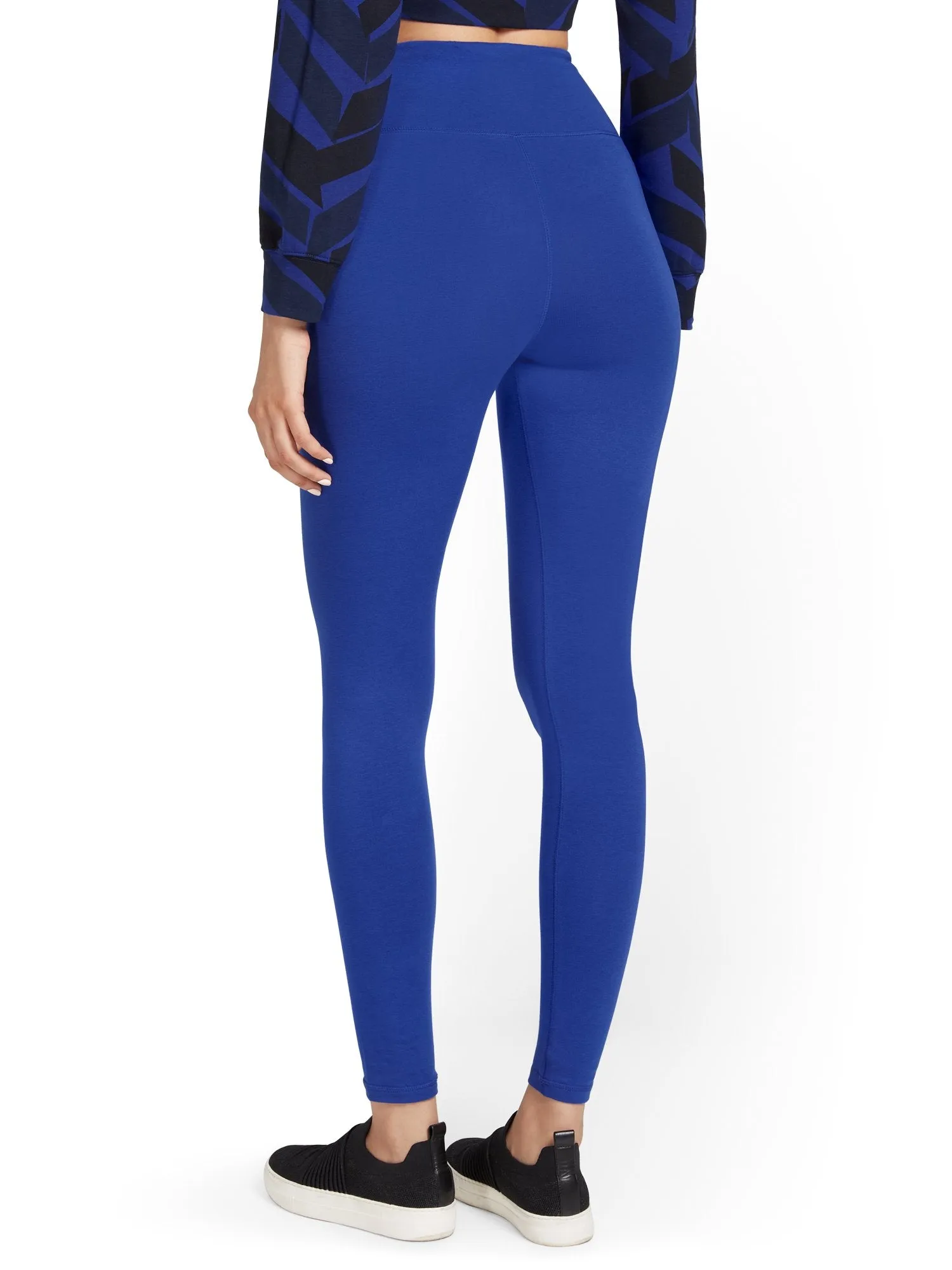 High-Waisted Overlap-Waist Pocket Legging