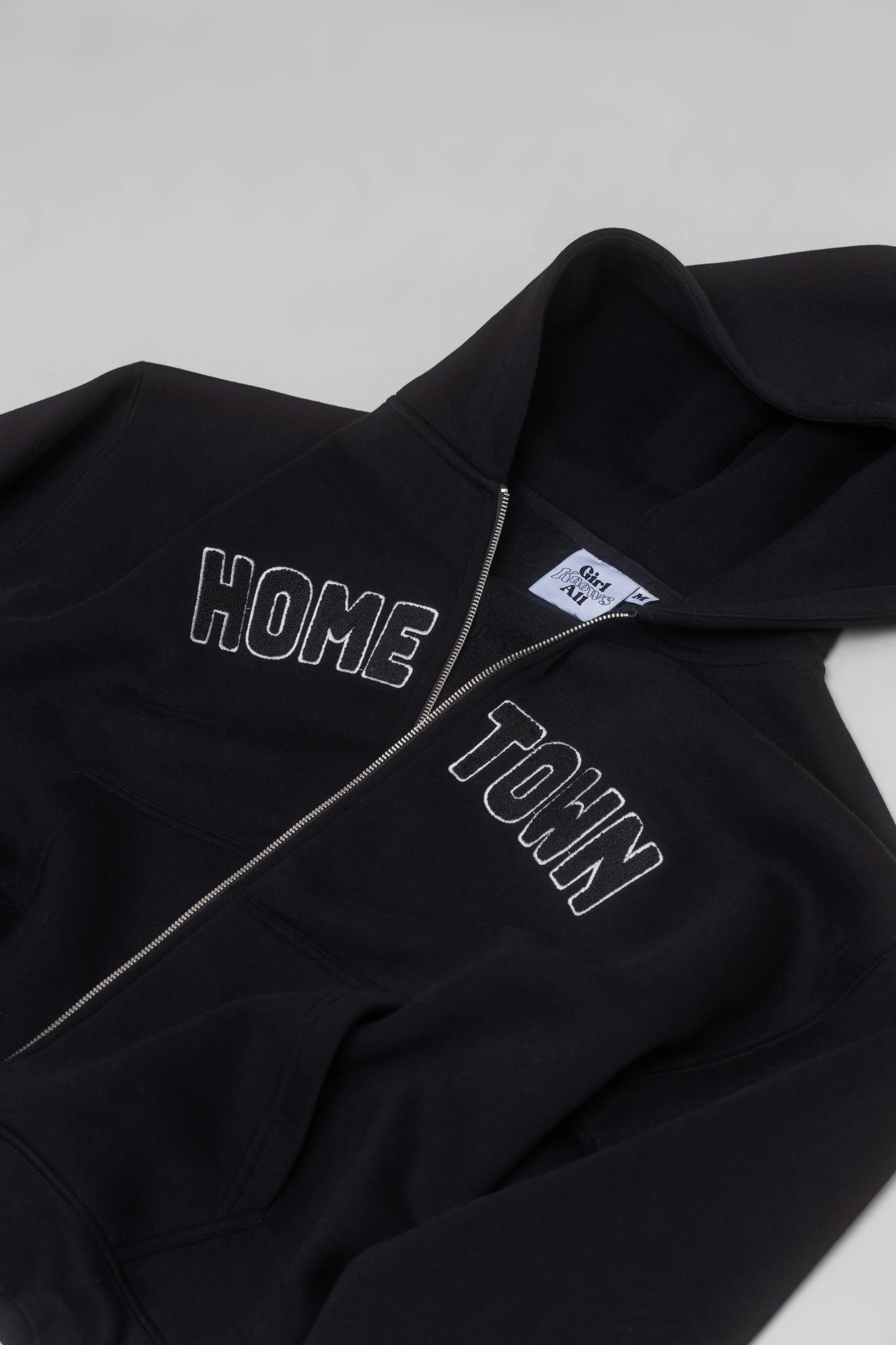Hometown Black Zip Hoodie