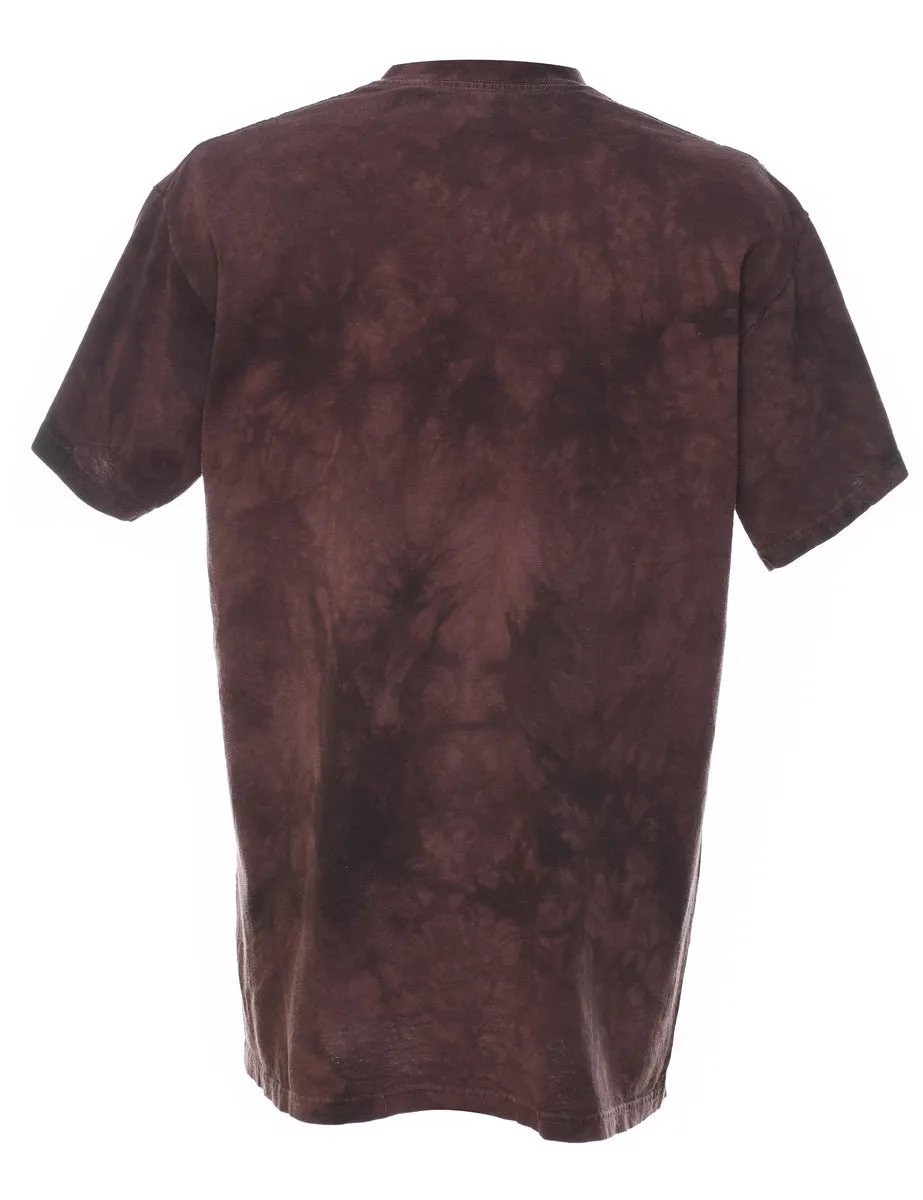 Horse Design The Mountain Tie Dye T-Shirt - L