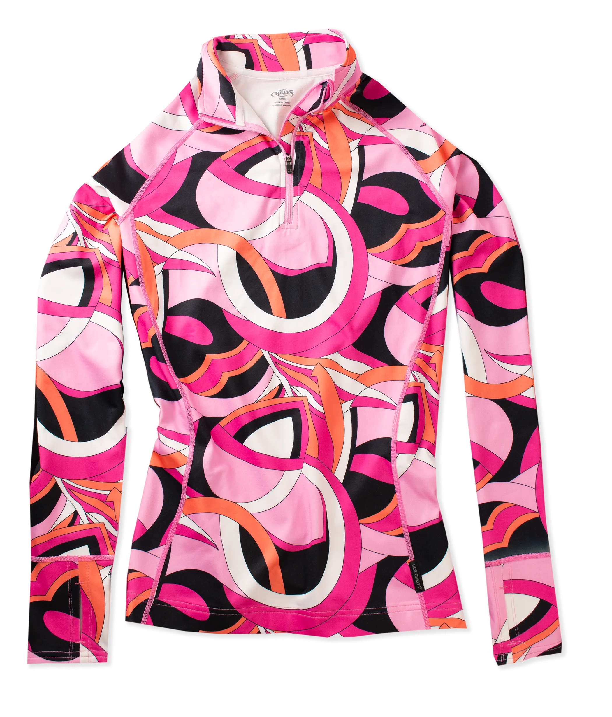 Hot Chillys Womens Micro-Elite Chamois Fiesta Snow Water and Soho 70's Zip-T