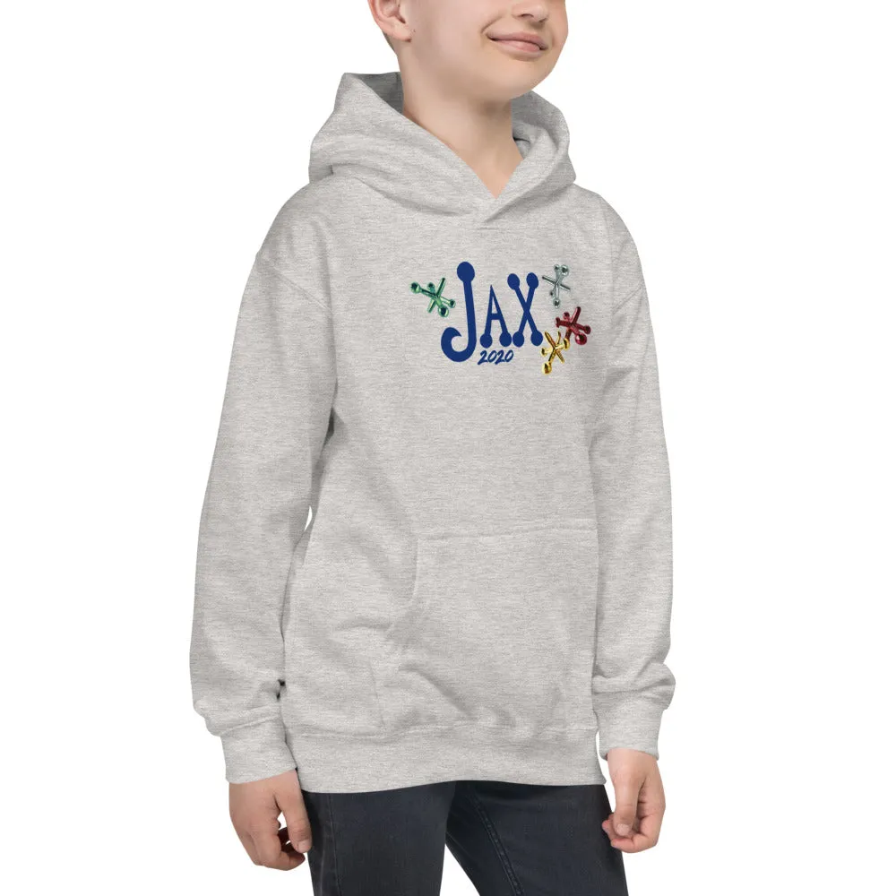 Kids Logo Hoodie - Navy Blue Lettering