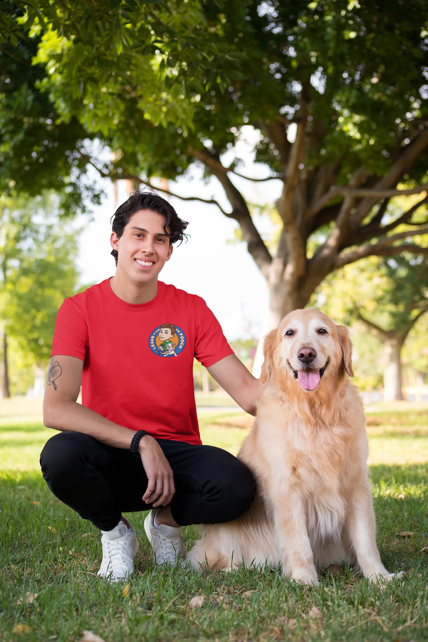 Leave It For The Pooch Small Logo Unisex Tee