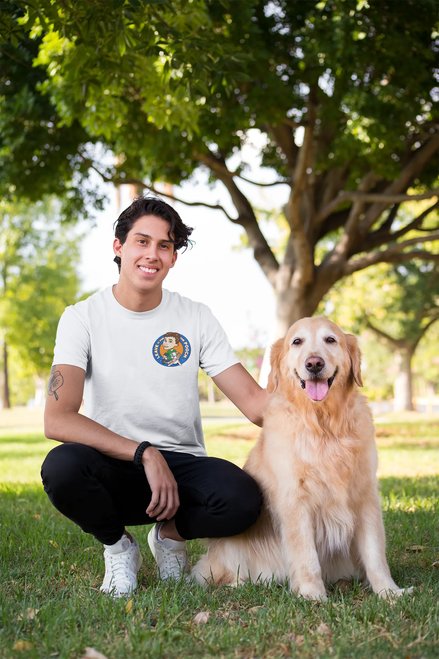 Leave It For The Pooch Small Logo Unisex Tee