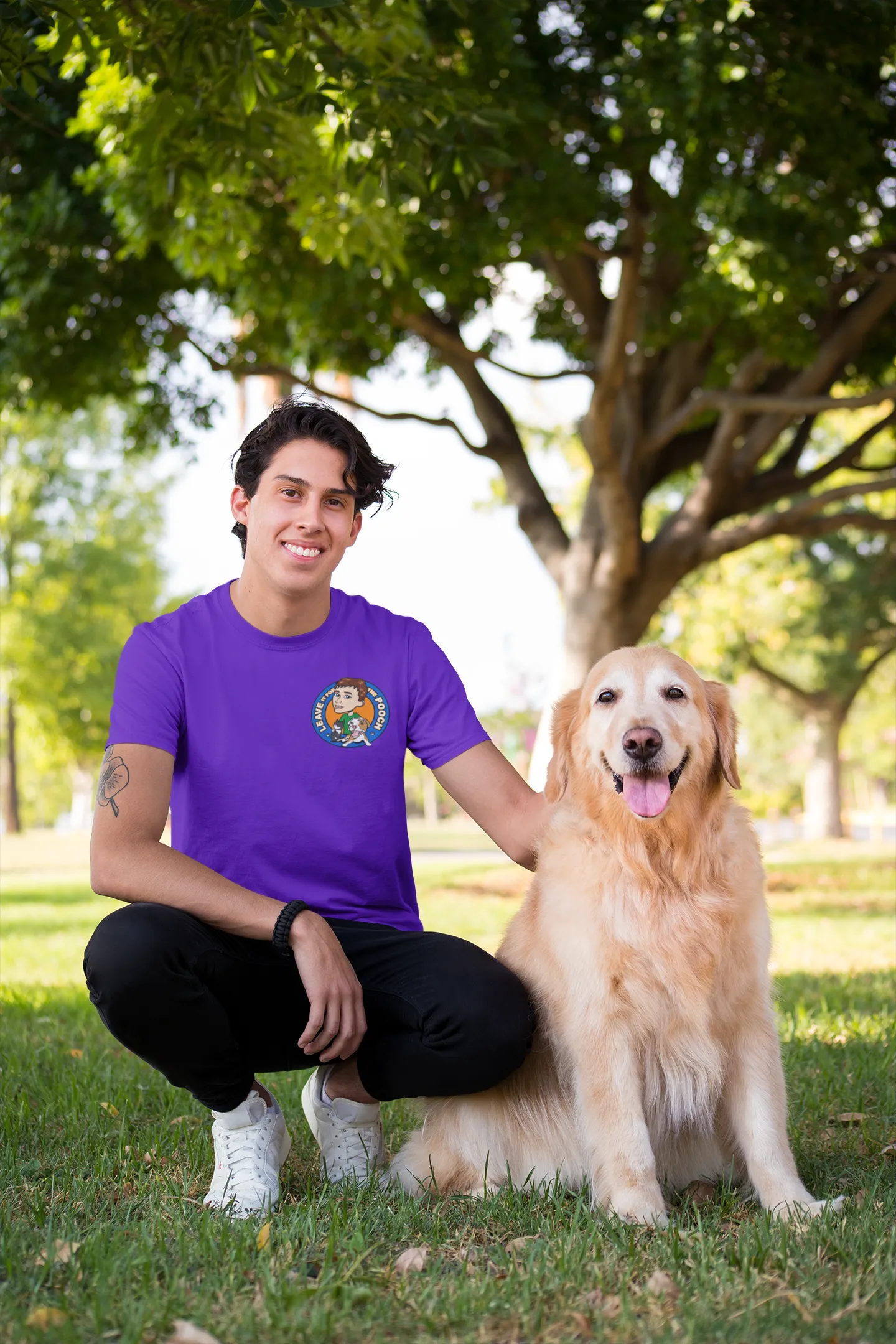 Leave It For The Pooch Small Logo Unisex Tee