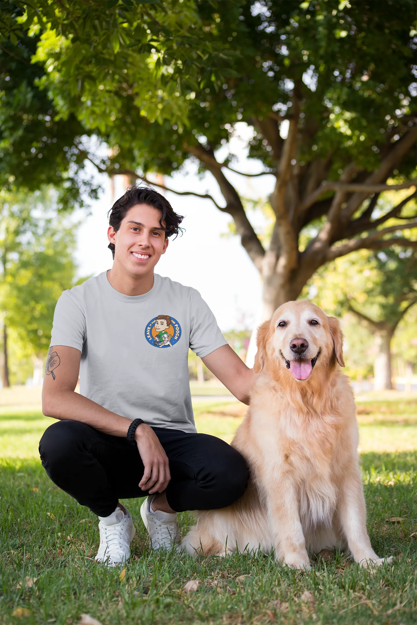 Leave It For The Pooch Small Logo Unisex Tee
