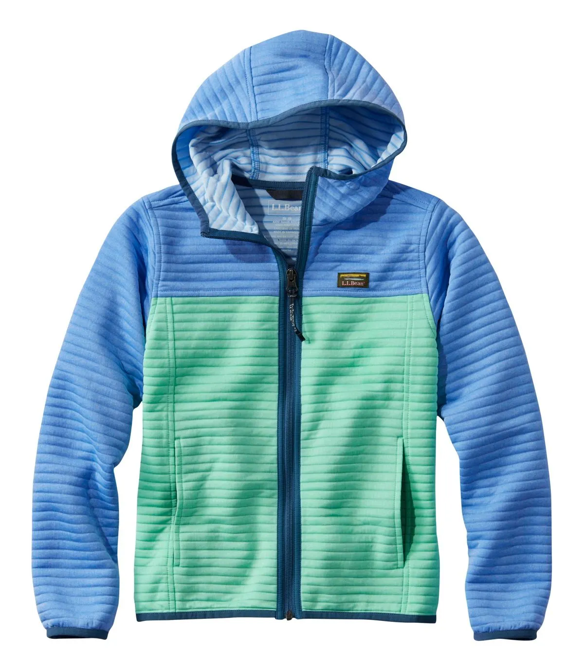 L.L. Bean Kid's Airlight Full-Zip Colorblock