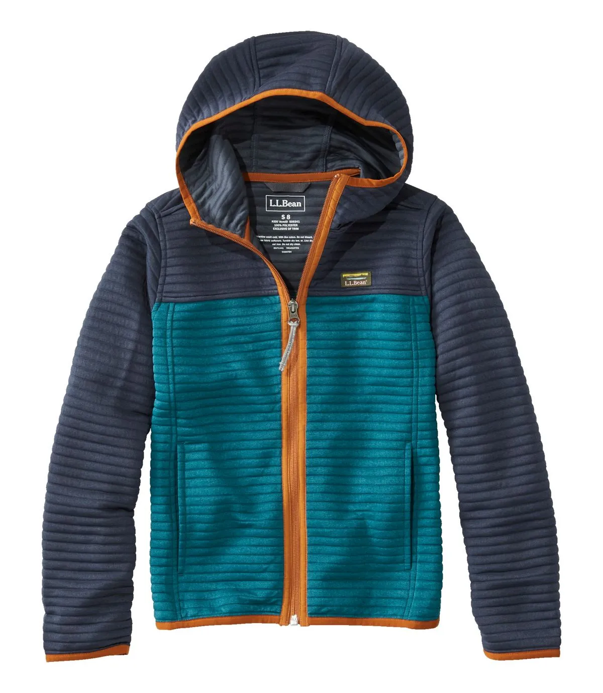 L.L. Bean Kid's Airlight Full-Zip Colorblock