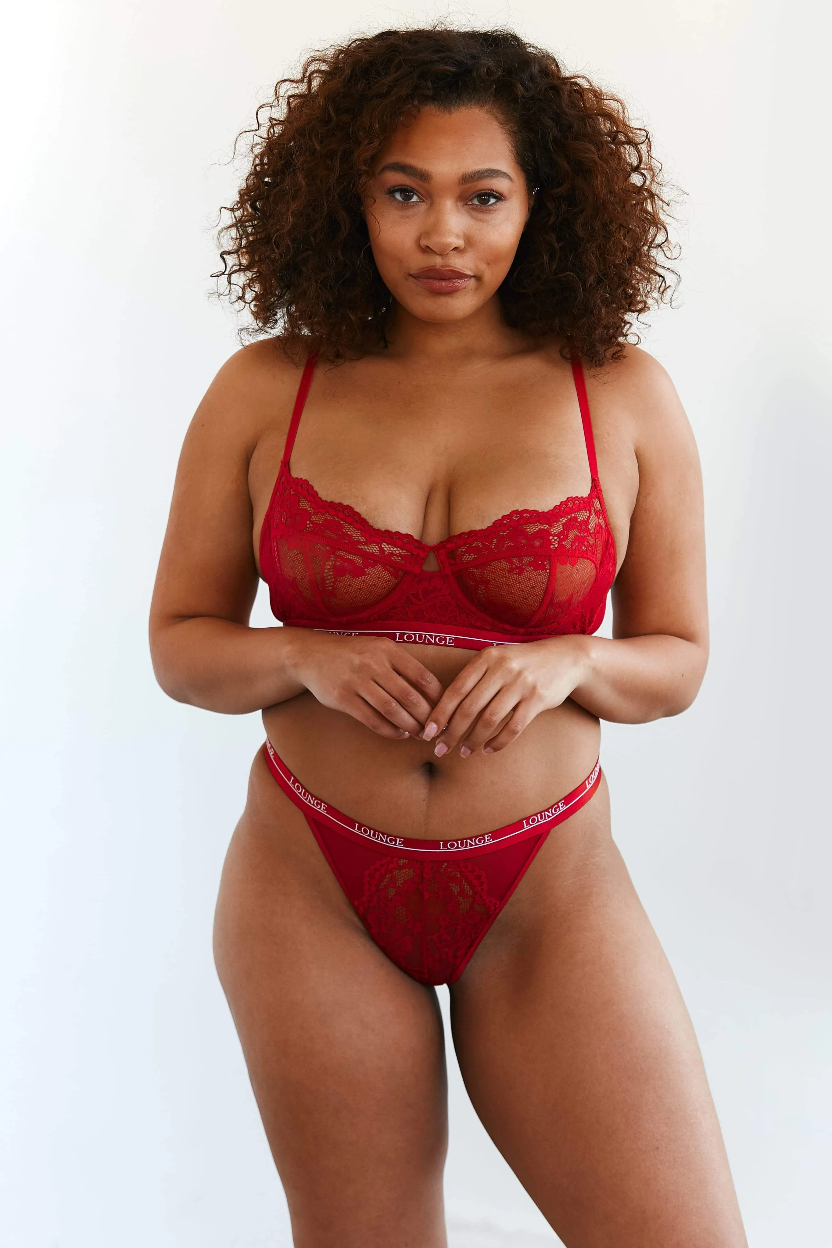 Maroon Blossom Balcony Bra & Thong