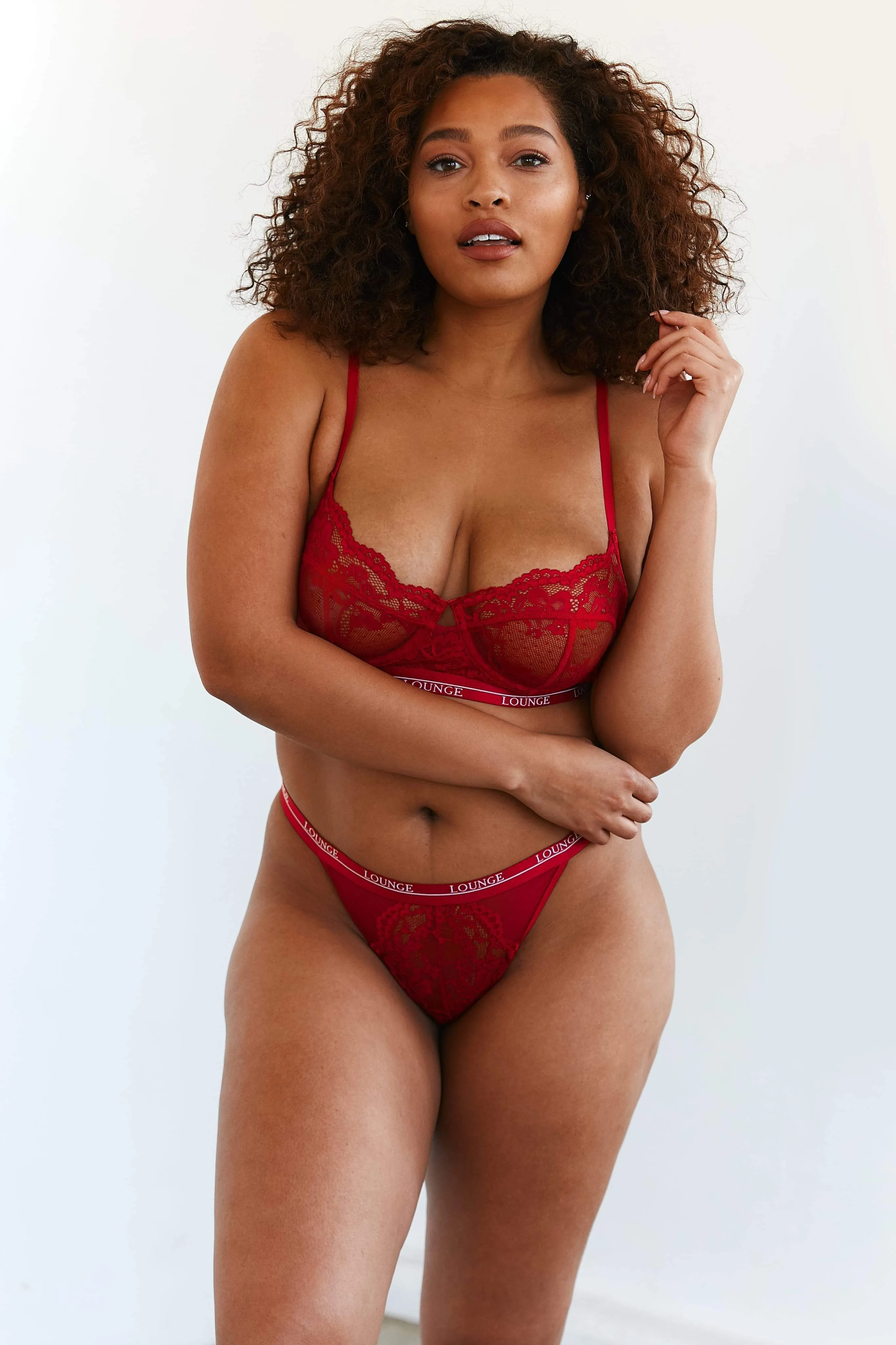 Maroon Blossom Balcony Bra & Thong