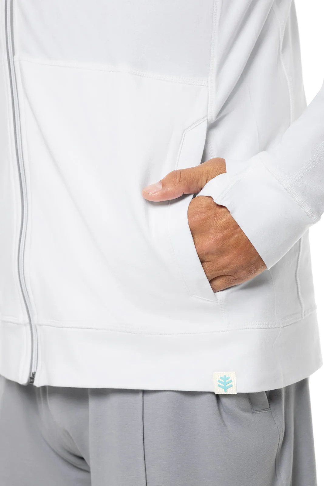 Men's LumaLeo Zip-Up Hoodie  |  White
