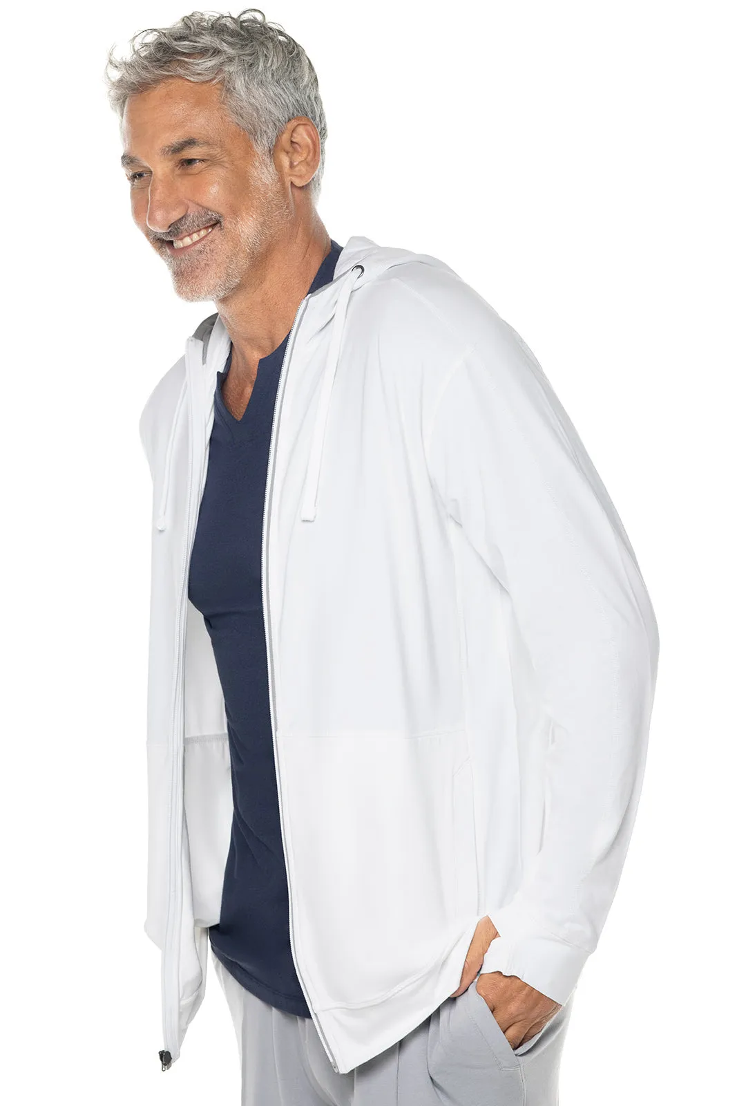 Men's LumaLeo Zip-Up Hoodie  |  White