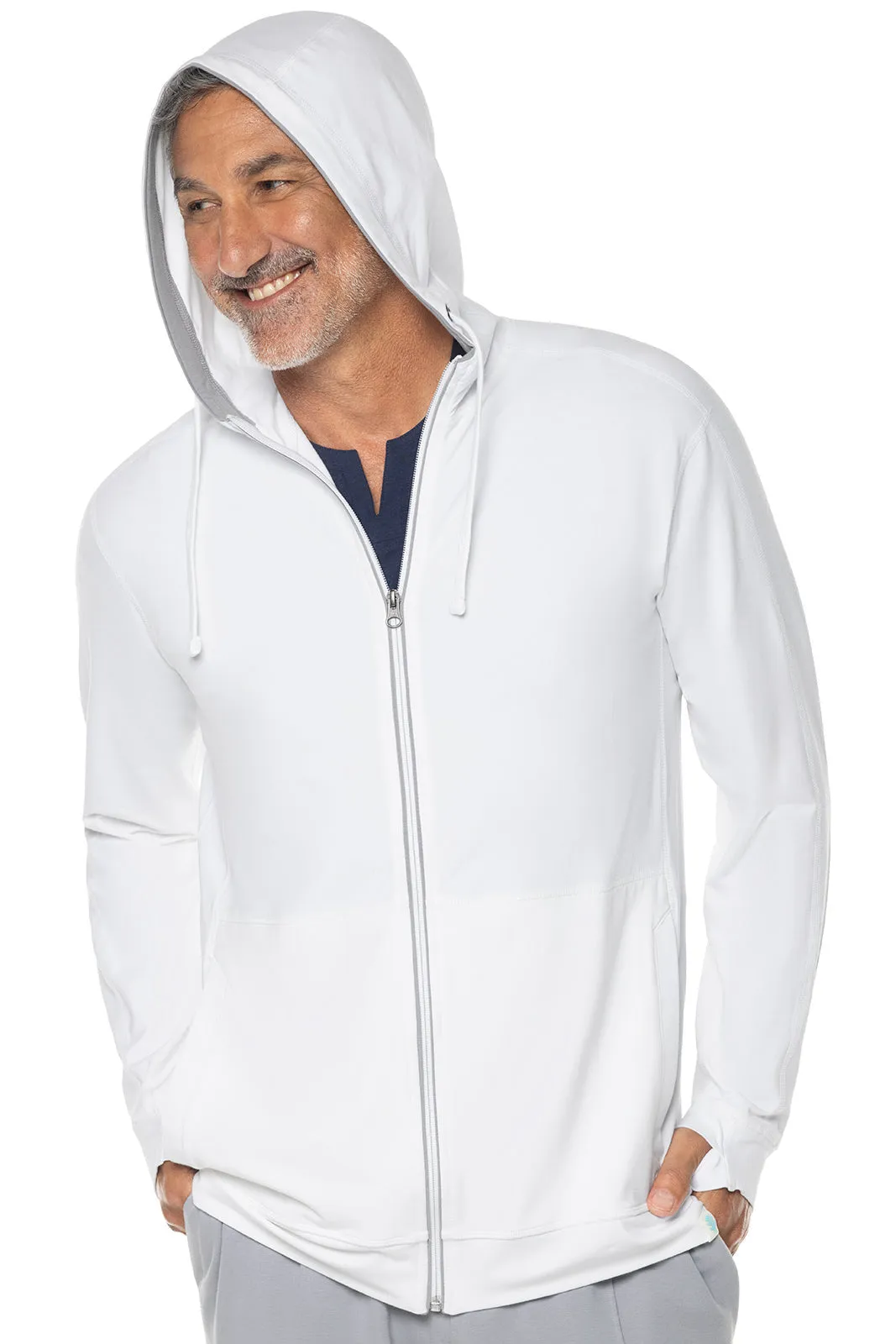 Men's LumaLeo Zip-Up Hoodie  |  White