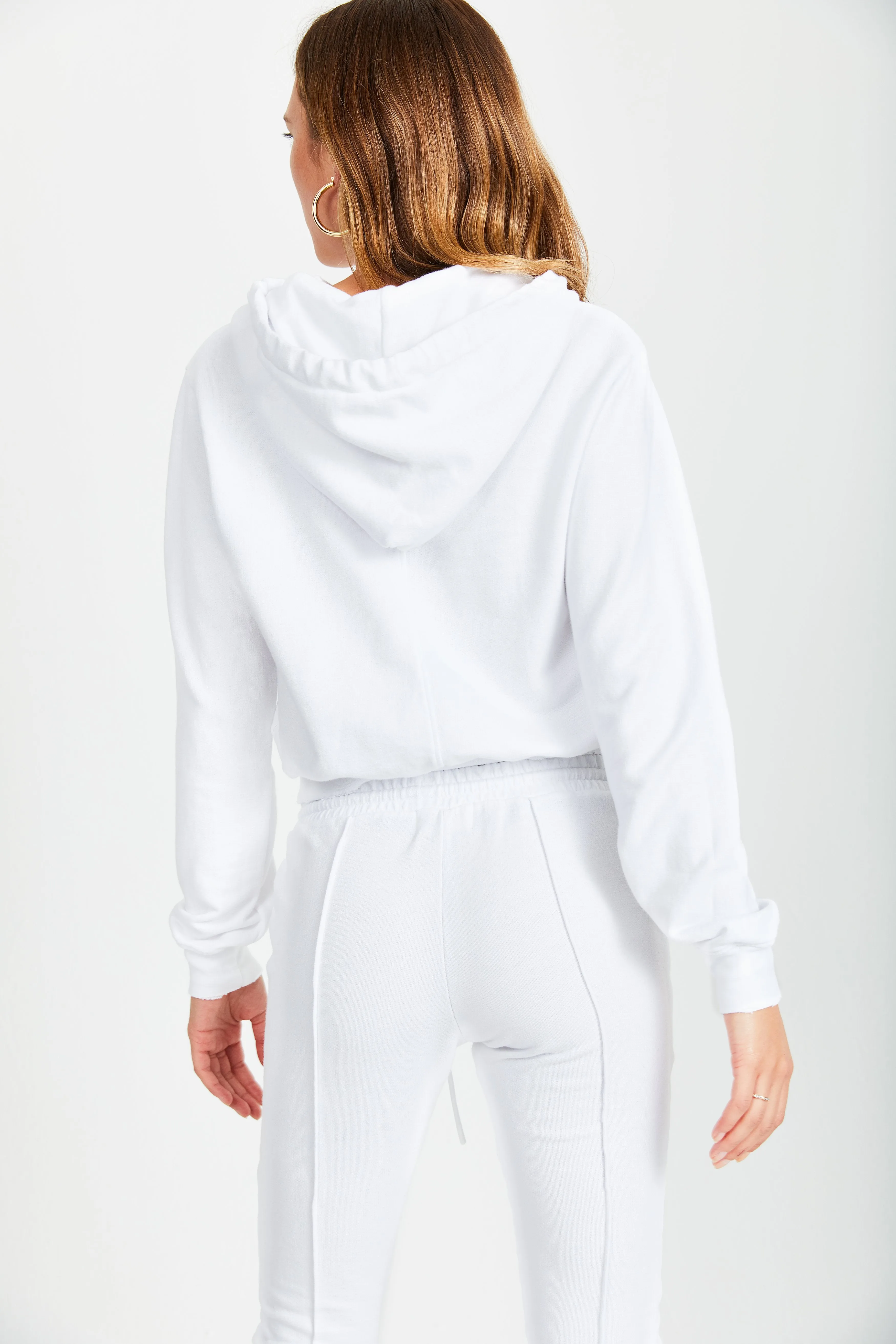 Milan Crop Zip Hoodie