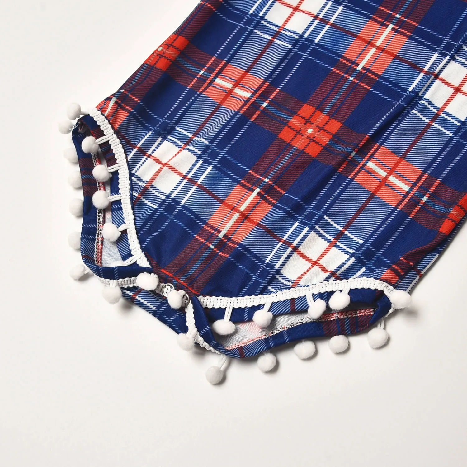 Mommy and Me Dress/Romper Mother Daughter Dresses Long Sleeve Plaid Family Matching Clothing