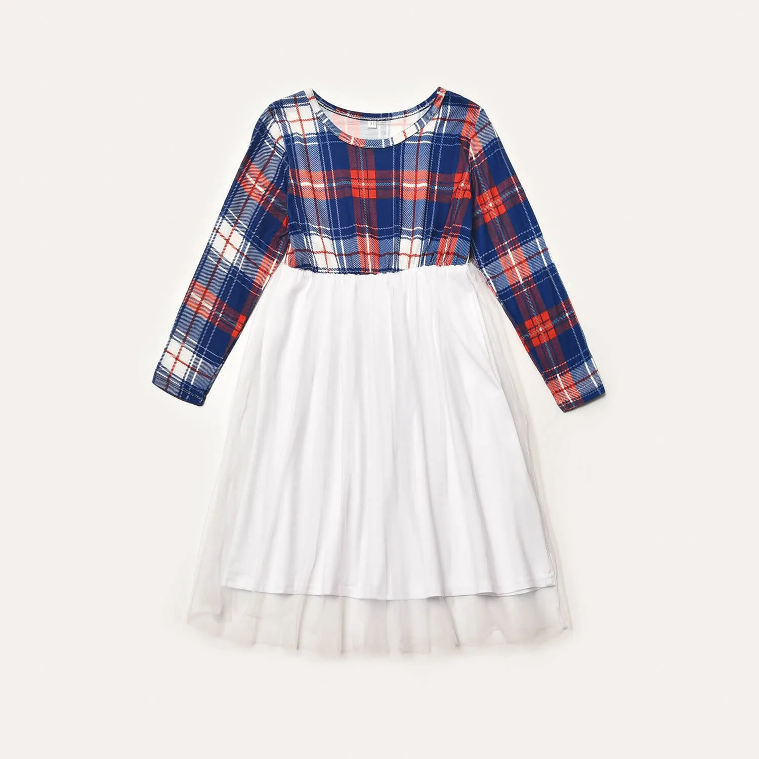 Mommy and Me Dress/Romper Mother Daughter Dresses Long Sleeve Plaid Family Matching Clothing