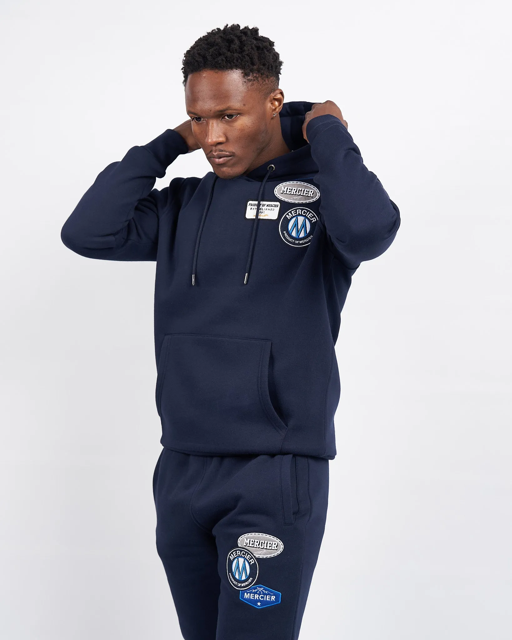 Navy Mercier OG Badge Hoodie