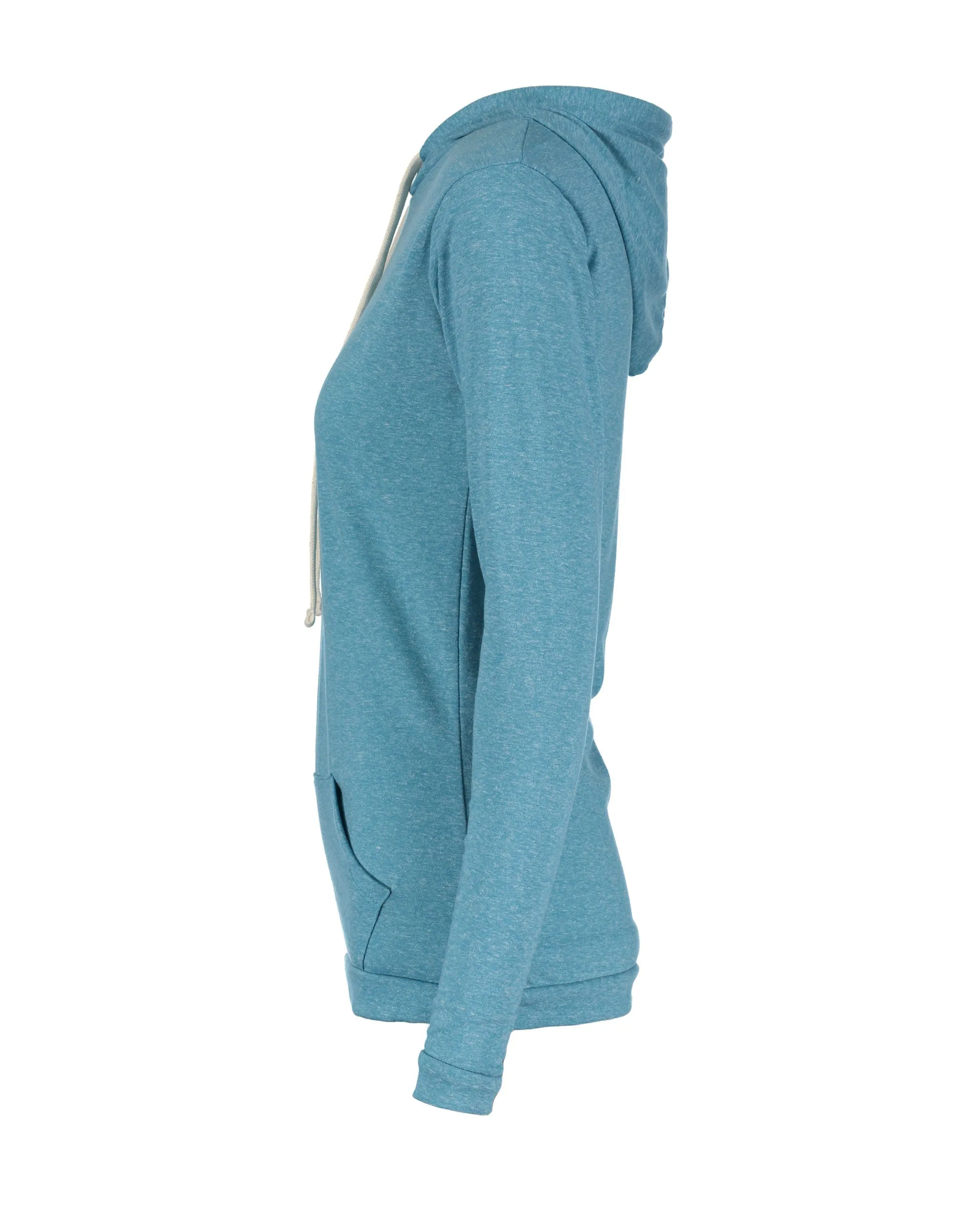 Oasis Mélange Long Sleeve Hooded Shirt - Ladies