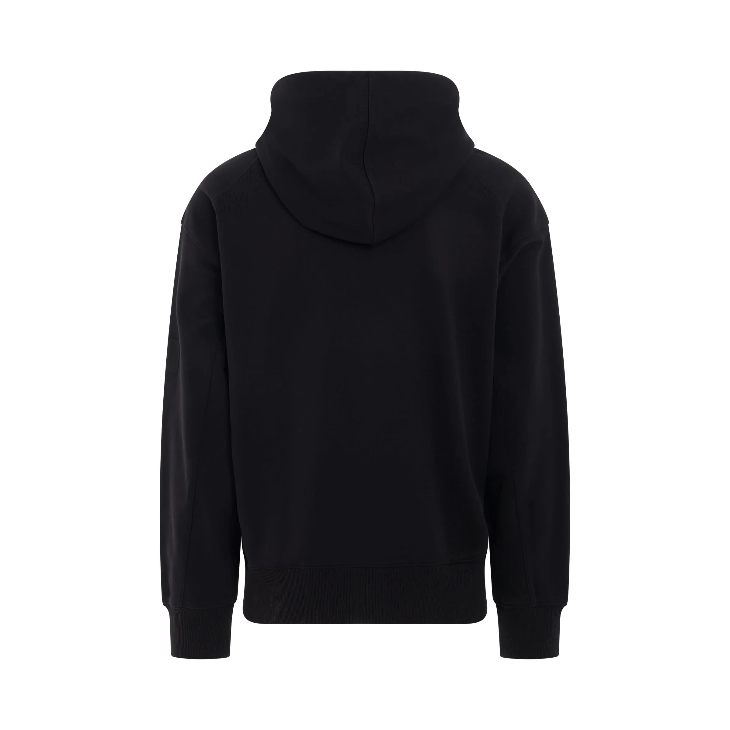 Organic Cotton Terry Hoodie in Black