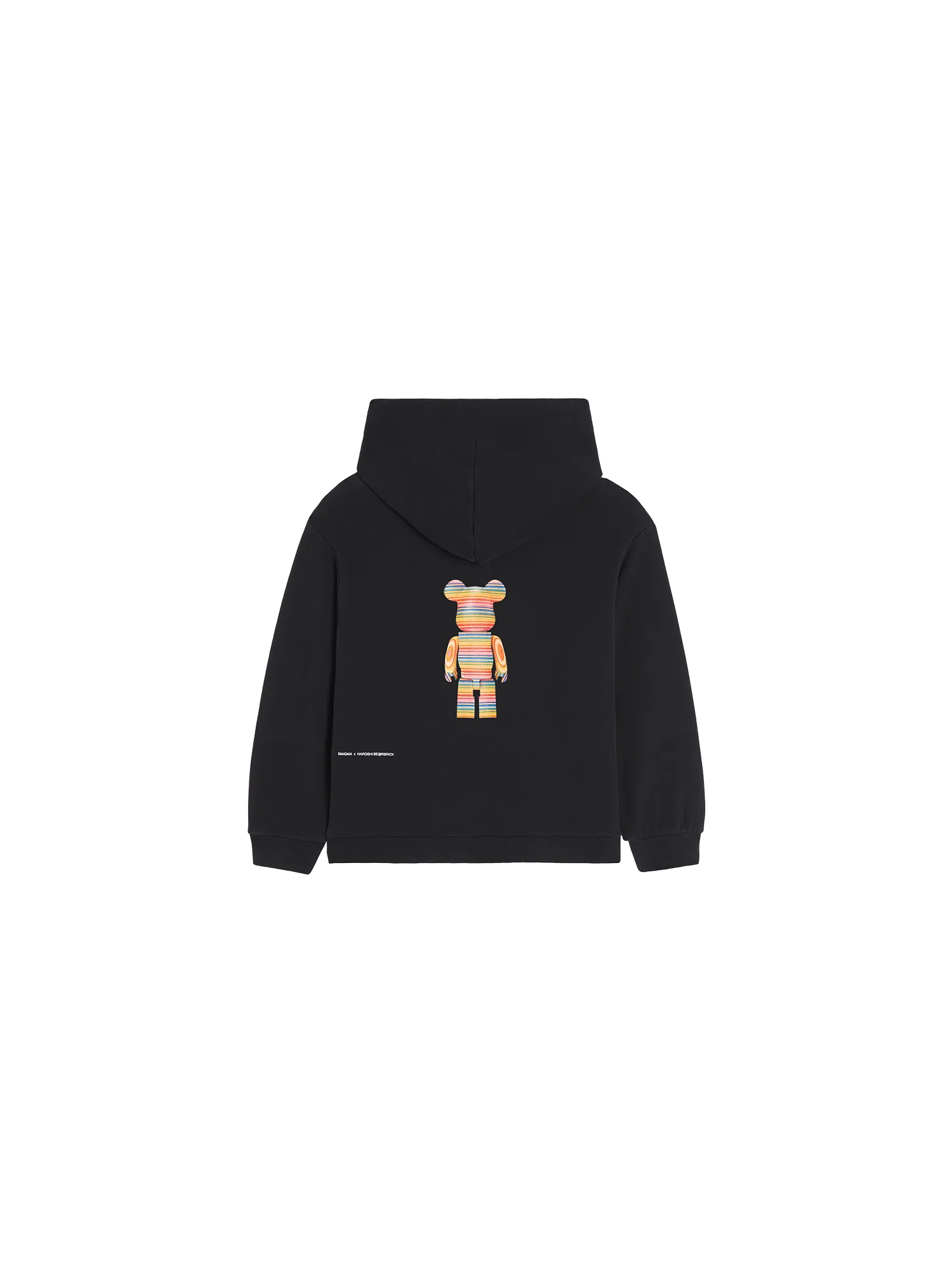Pangaia x Haroshi BE@RBRICK™ Kids Hoodie—black