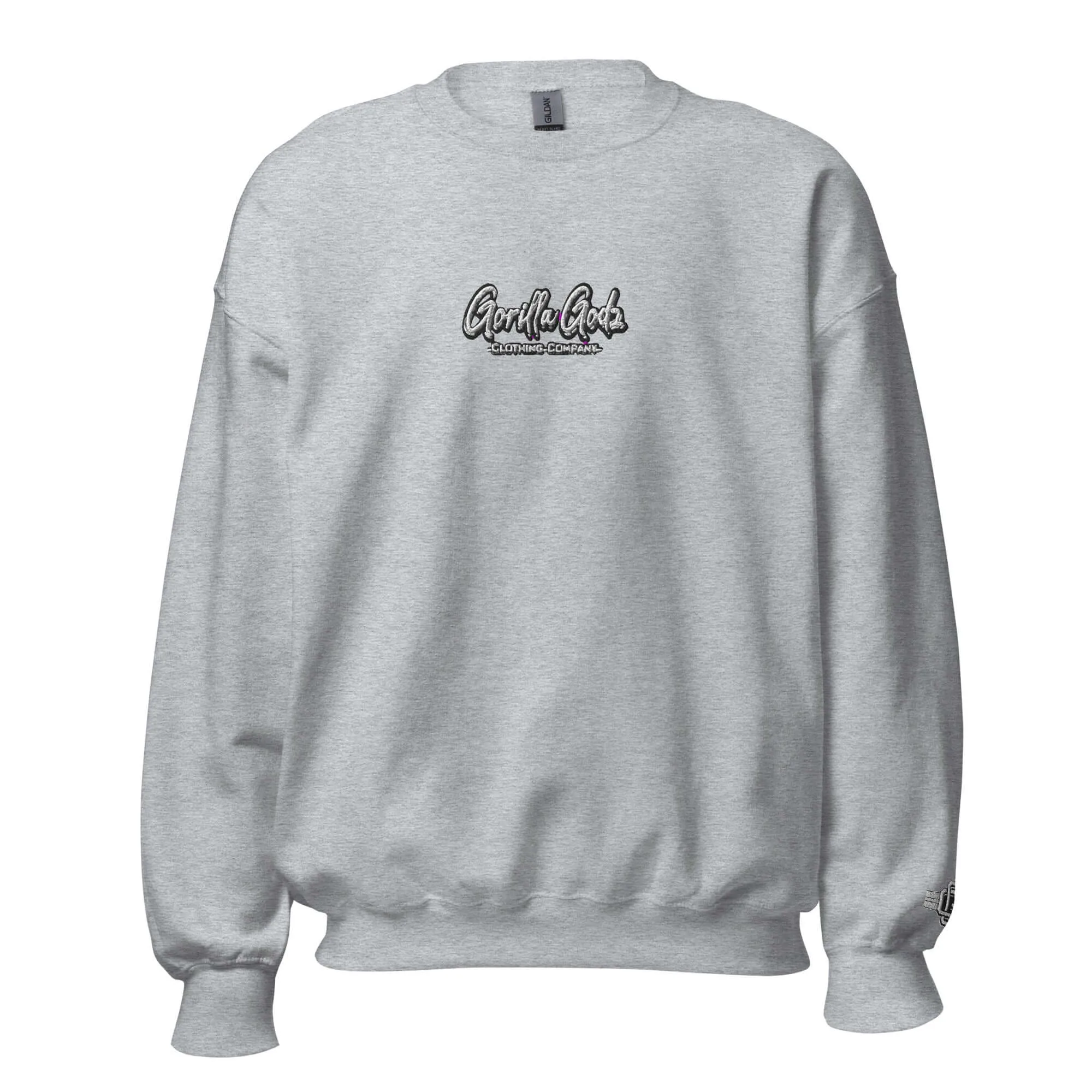 "Gorilla Godz Minimalist" Embroidered Unisex Sweatshirt (Color options available)