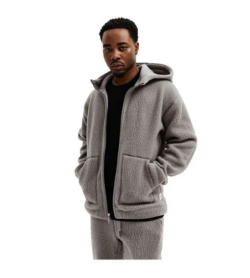 Reigning Champ Polartec Shearling Full Zip Hoody Quarry