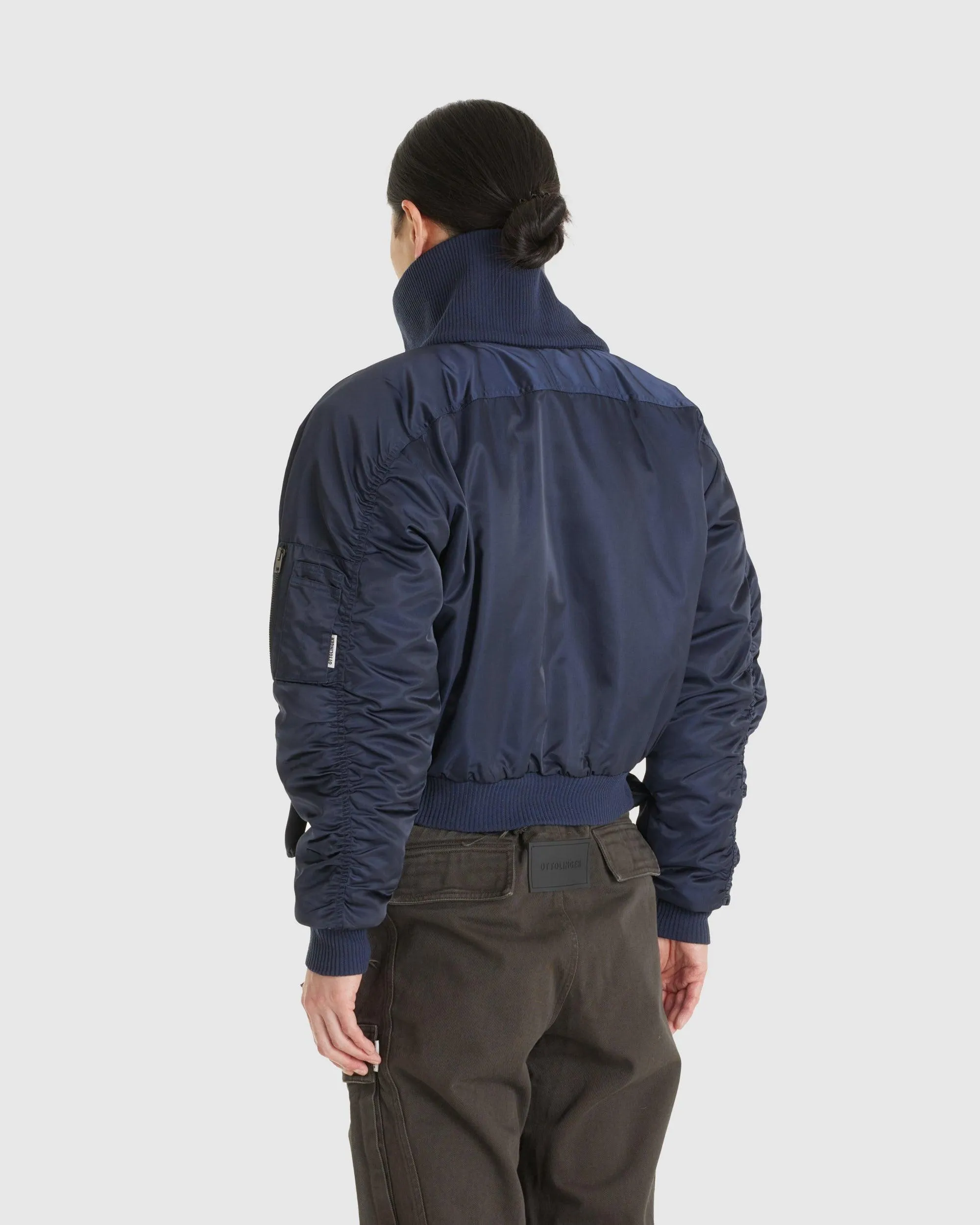 Scarf Bomber Jacket