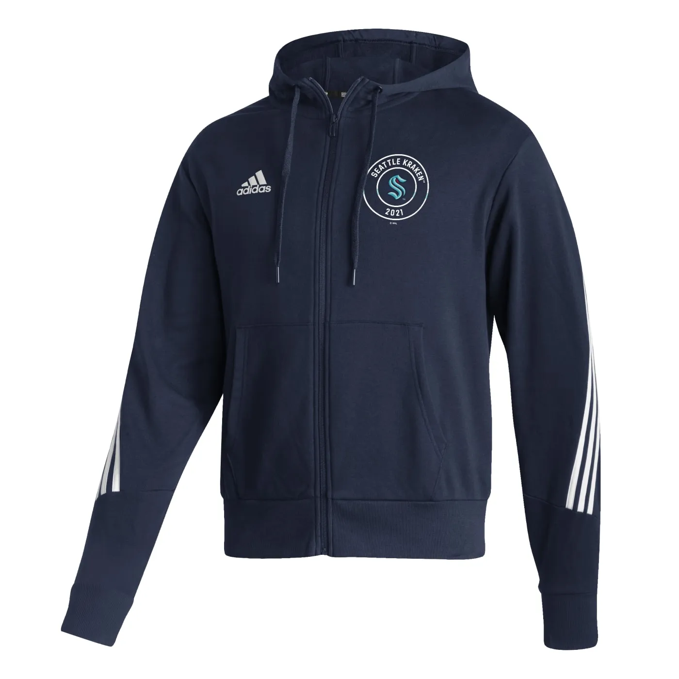 Seattle Kraken Adidas Full Zip Hoodie
