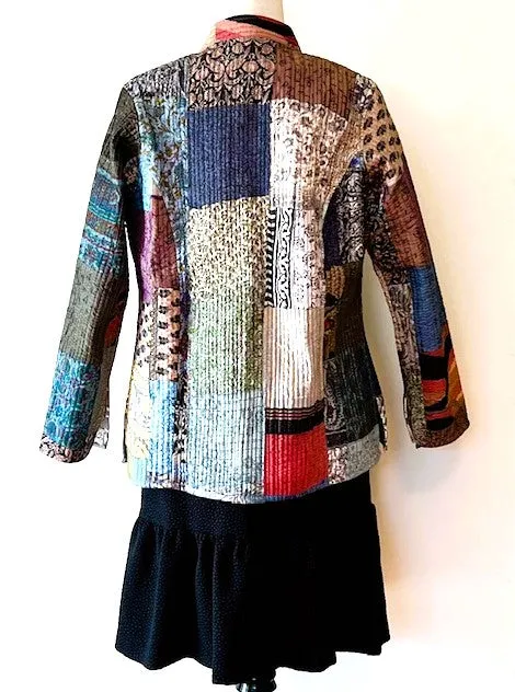 Stunning Fully Reversible Quilted Patchwork Jacket Is Seasonless
