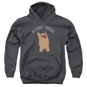 We Bare Bears Internet Famous Youth Charcoal Hoodie