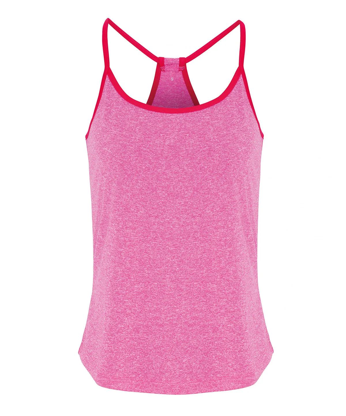 Womens TriDri® yoga vest | Black/Black Melange